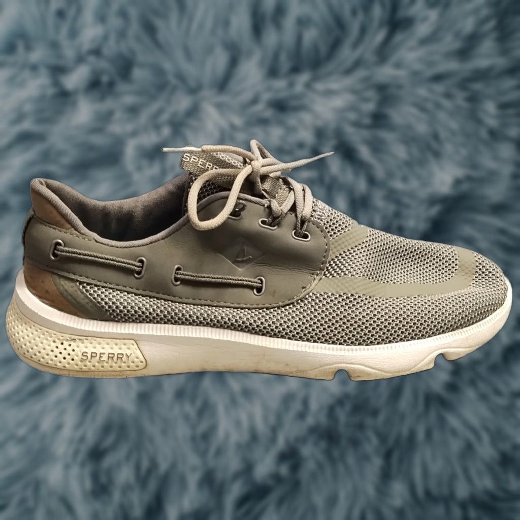 Sperry Sperry Athletic Sneakers Womens Size 10 Gray White Fabric Round Toe STS98968 Size US 10 / IT 40 - 1 Thumbnail