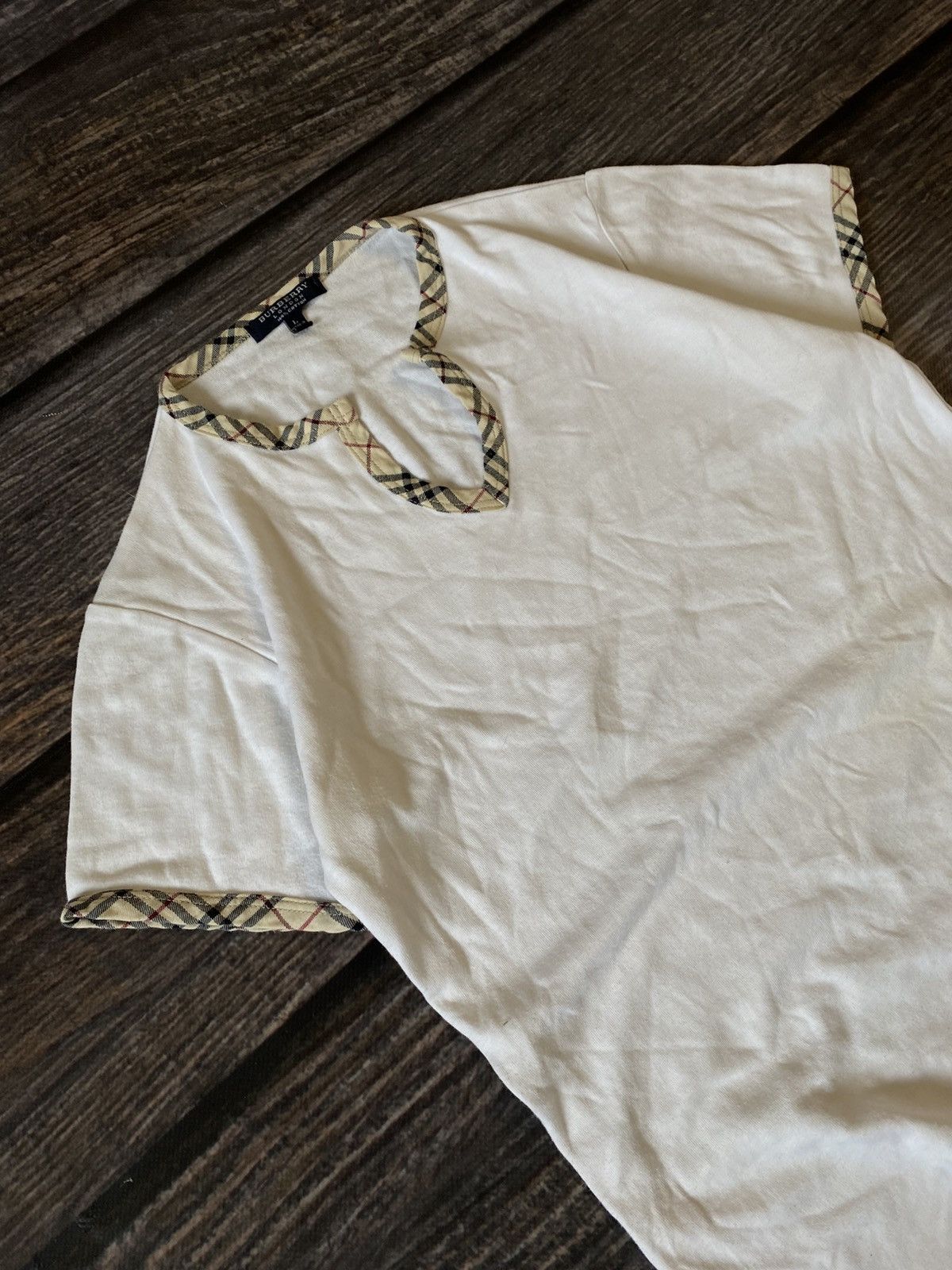 Burberry Burberry y2k caged t-shirt Size L / US 10 / IT 46 - 2 Thumbnail
