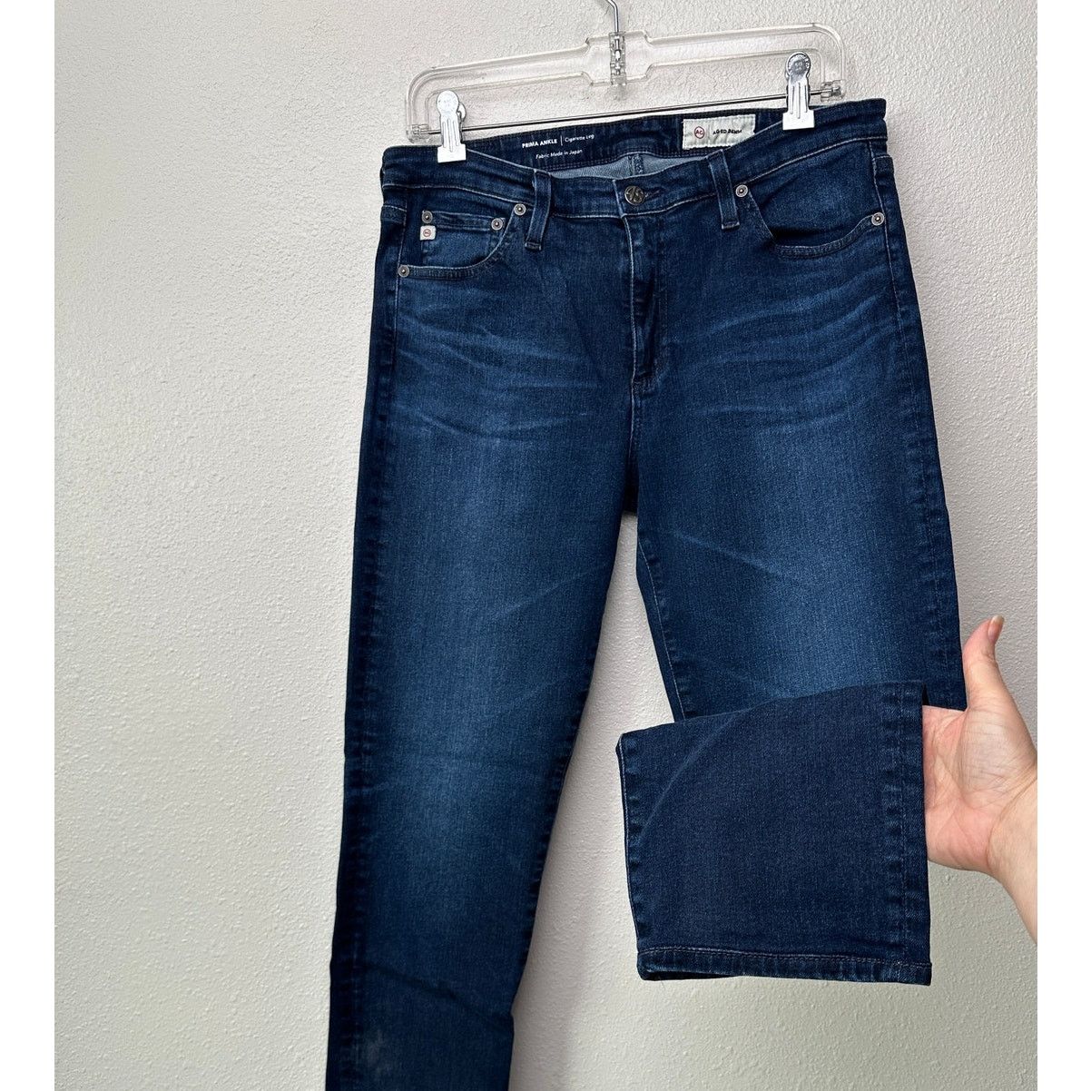 AG Adriano Goldschmied AG Jeans Prima Ankle Dark Wash Women’s US 31 Cigarette Leg Size 31" - 1 Thumbnail