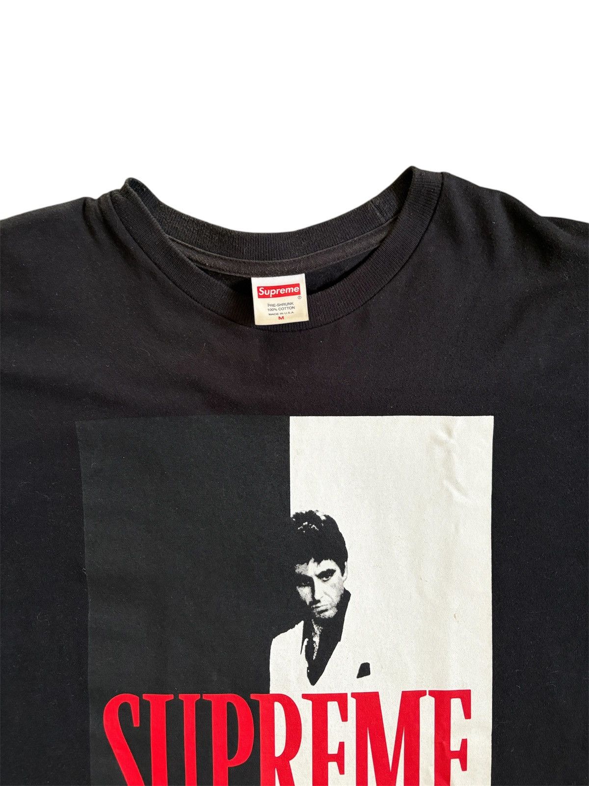 Supreme Supreme Scarface Split Tee Black- 2017 Size US M / EU 48-50 / 2 - 2 Thumbnail