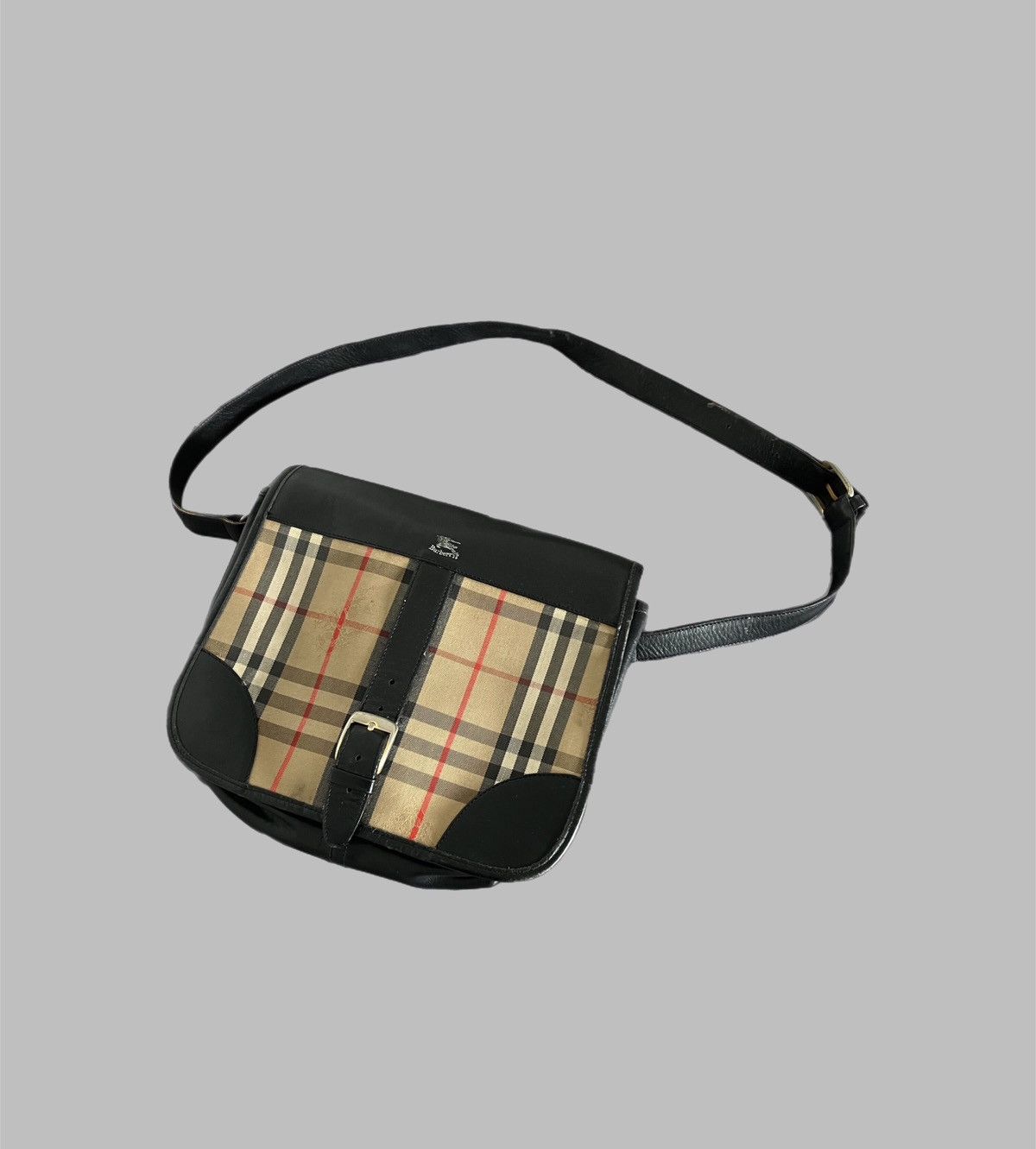 Burberry × Designer × Vintage Burberry Bag Vintage Nova Check London Y2k Size ONE SIZE - 1 Thumbnail