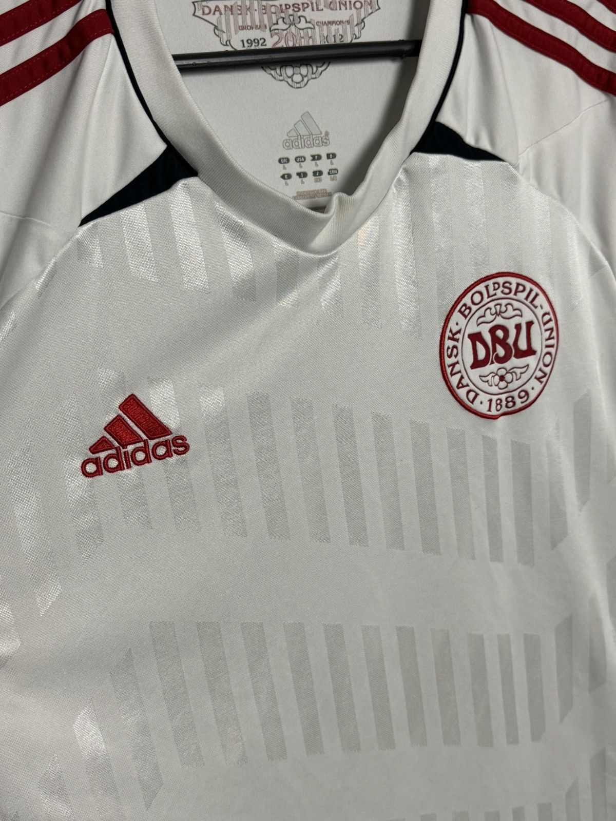 Adidas Denmark 12/13 Away Football Soccer Jersey T-Shirt Size US L / EU 52-54 / 3 - 3 Thumbnail