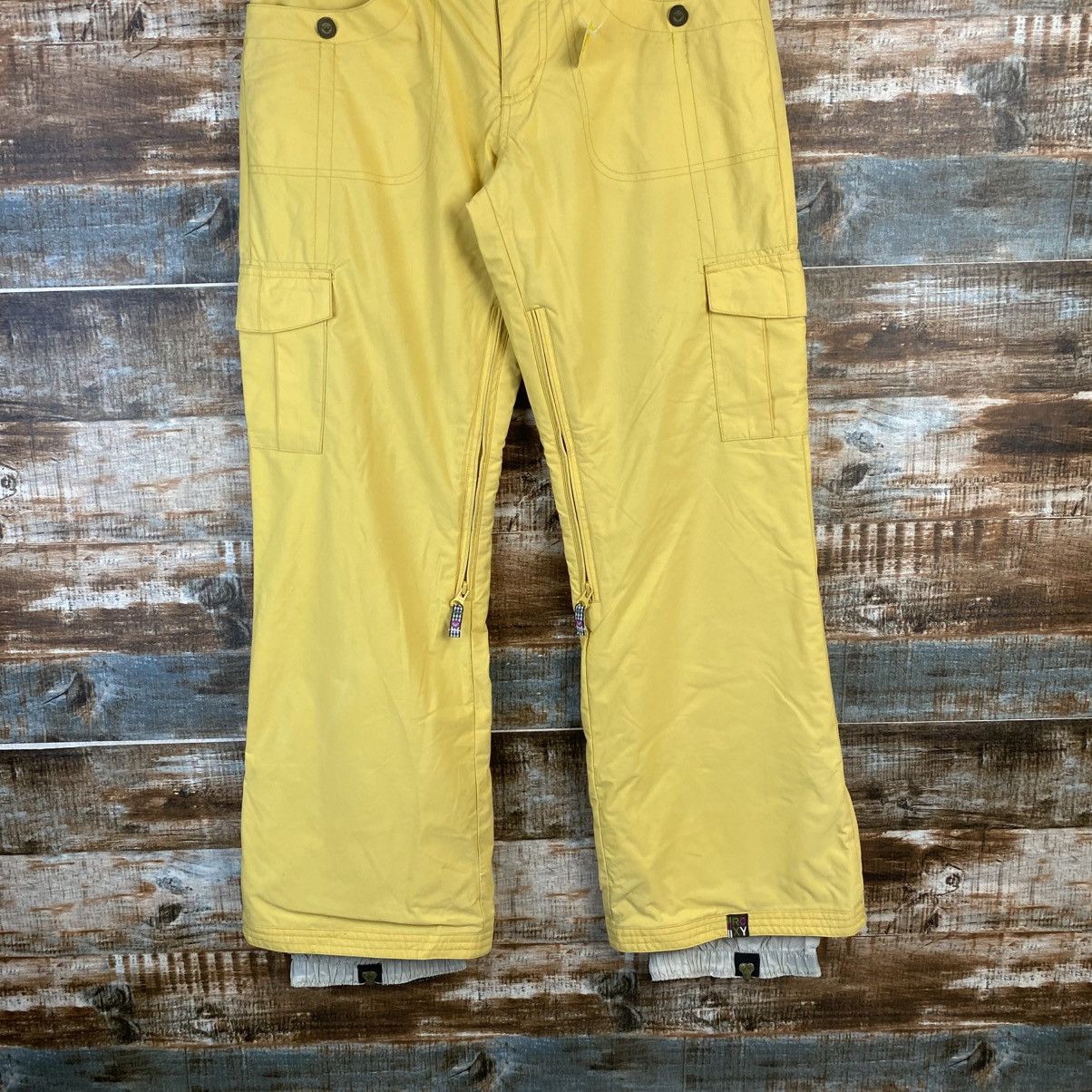 Japanese Brand DL Roxy Winter Sport Yellow Pants #C1123 Size 26" / US 2 / IT 38 - 3 Thumbnail