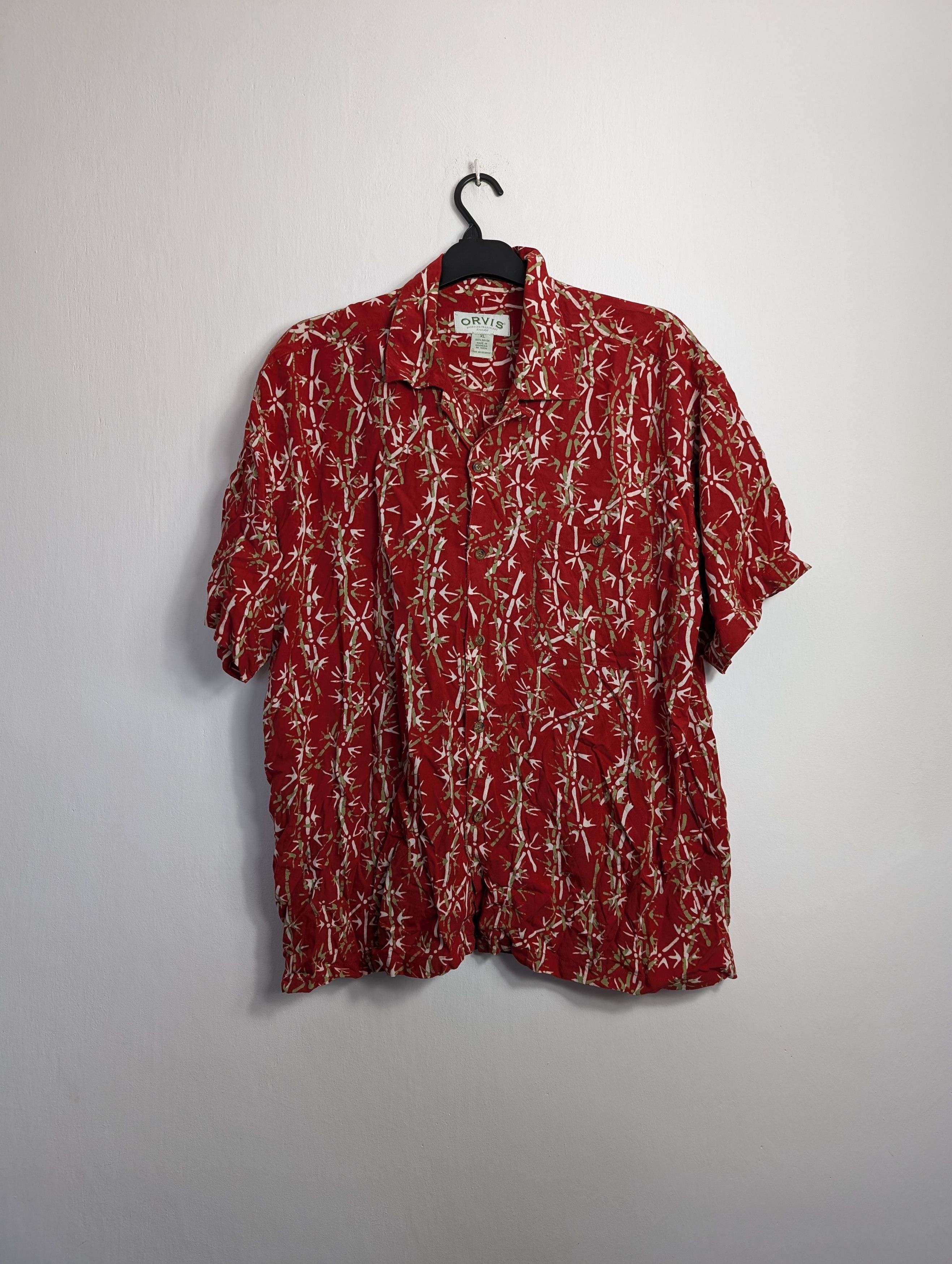 Vintage Vintage Y2K Hawaiian Shirt - Summer Floral Palm Tree Print Size US XL / EU 56 / 4 - 1 Thumbnail