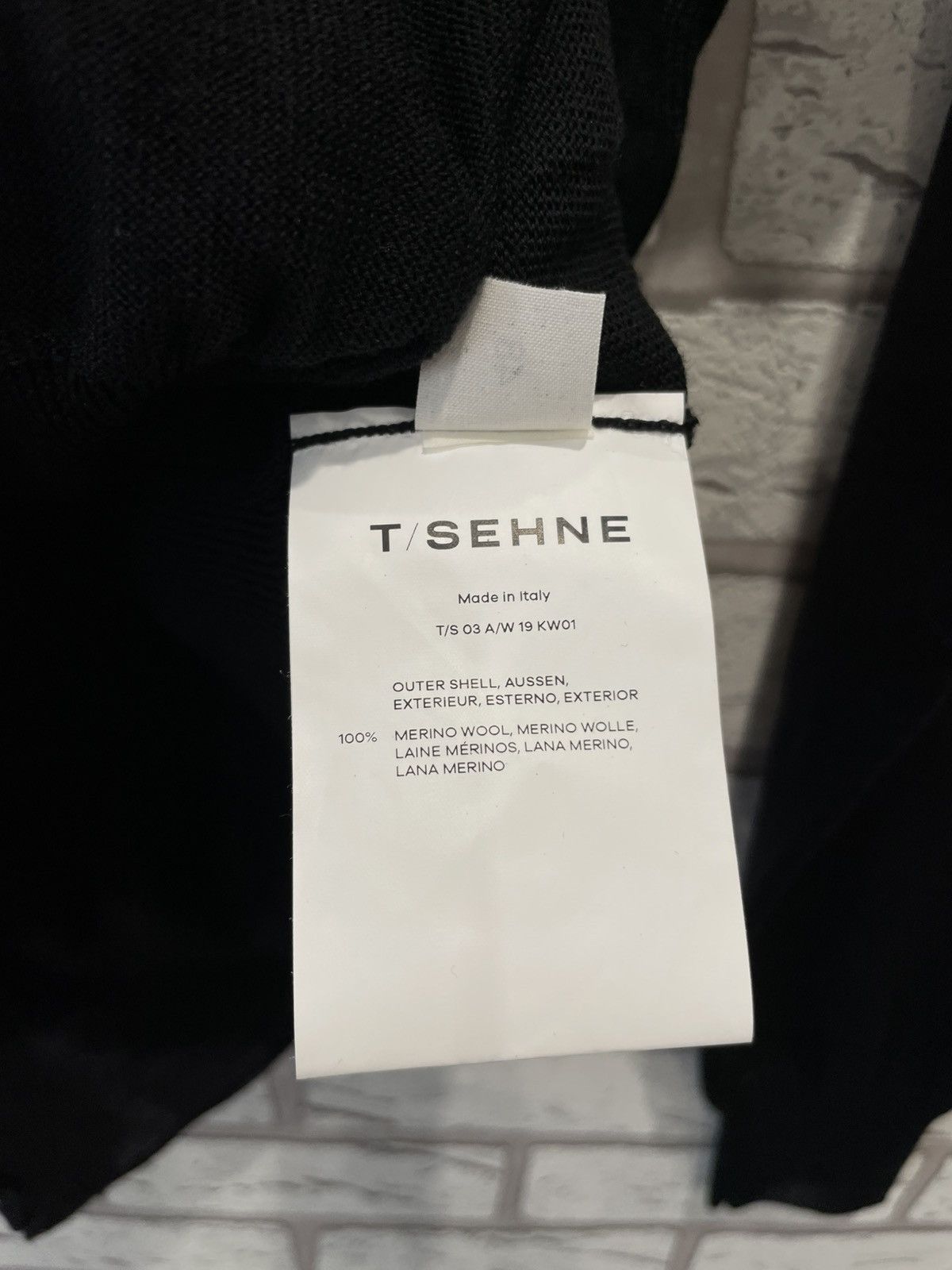 Japanese Brand T/SEHNE Thomas Sehne A/W 19 Collection Wool Sweater Pullover Size US M / EU 48-50 / 2 - 9 Thumbnail
