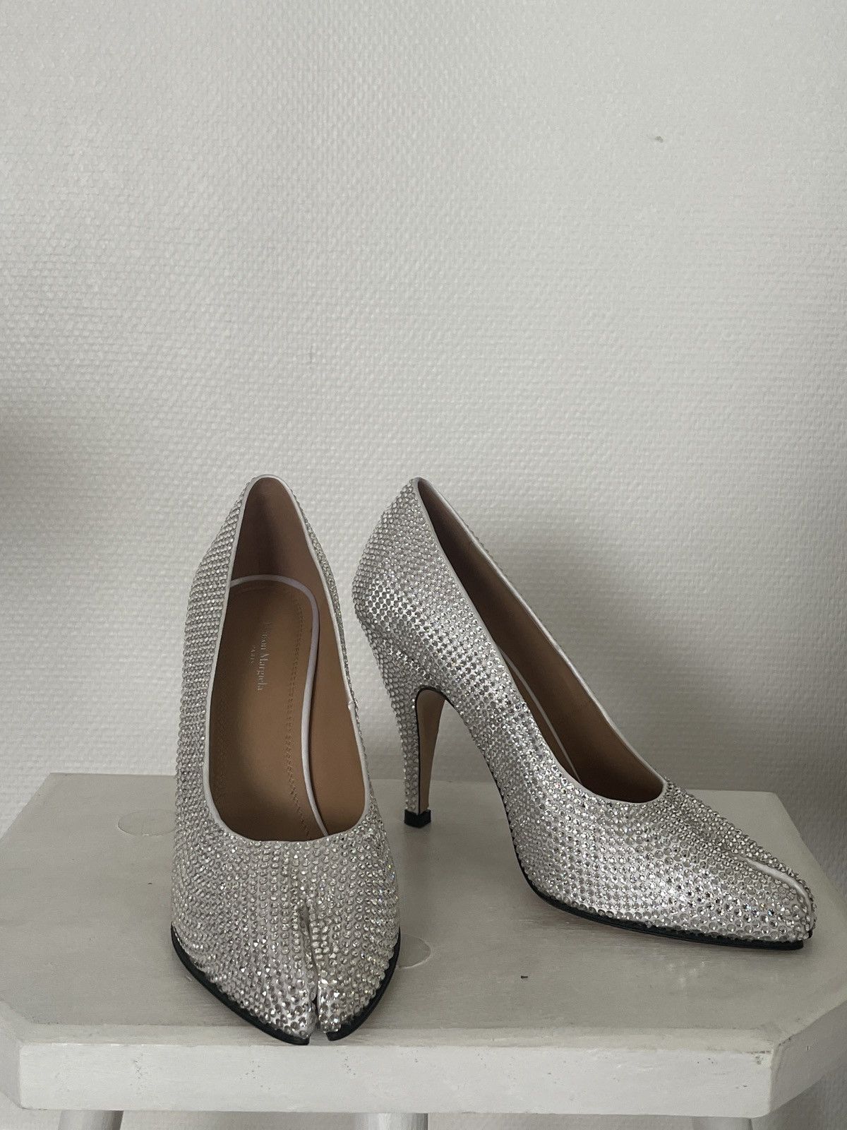 Maison Margiela Tabi silver heels Size US 9 / IT 39 - 1 Thumbnail