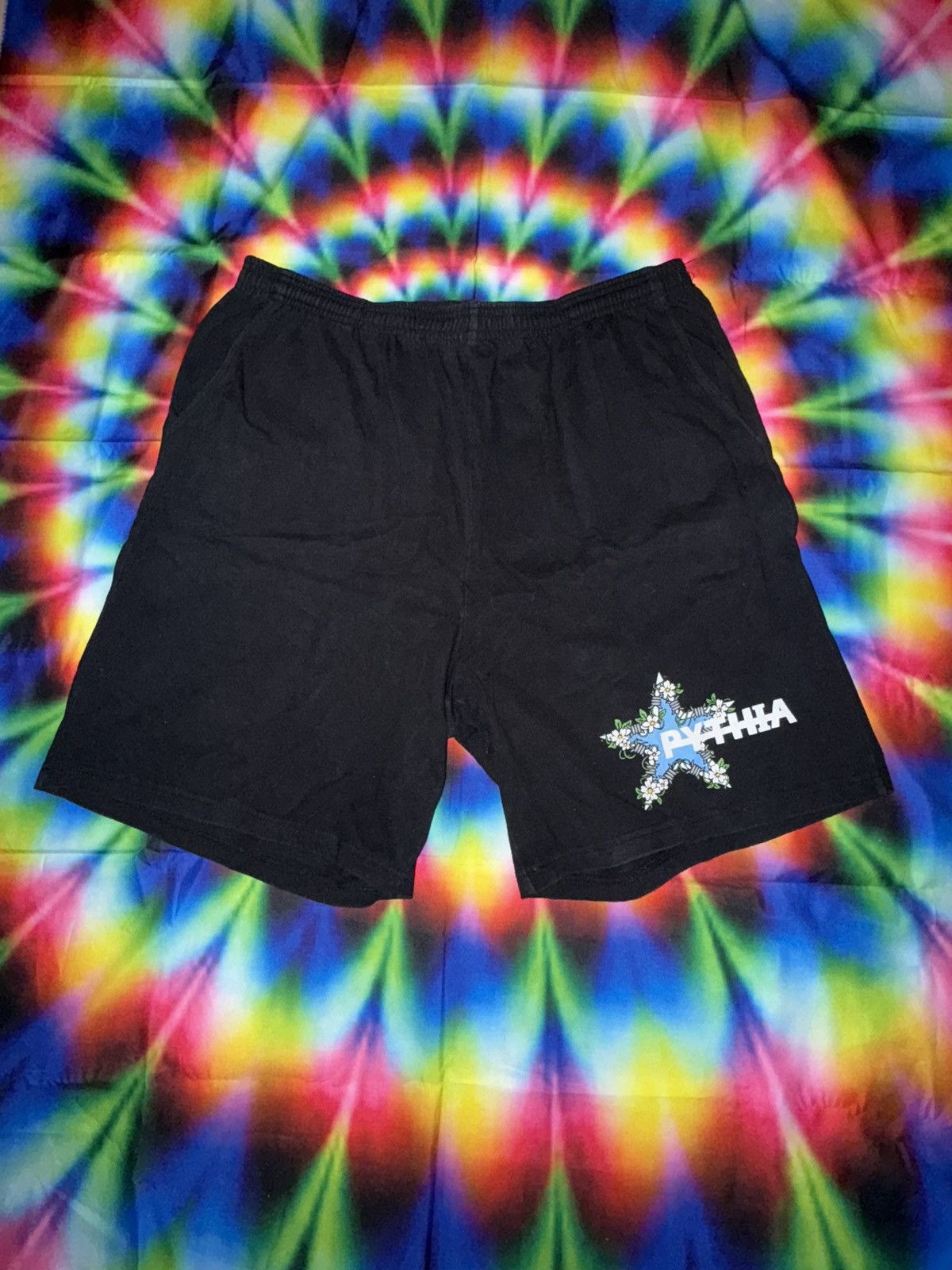 Pythia Pythia Floral Star Sweatshorts Black Size US 36 / EU 52 - 1 Thumbnail