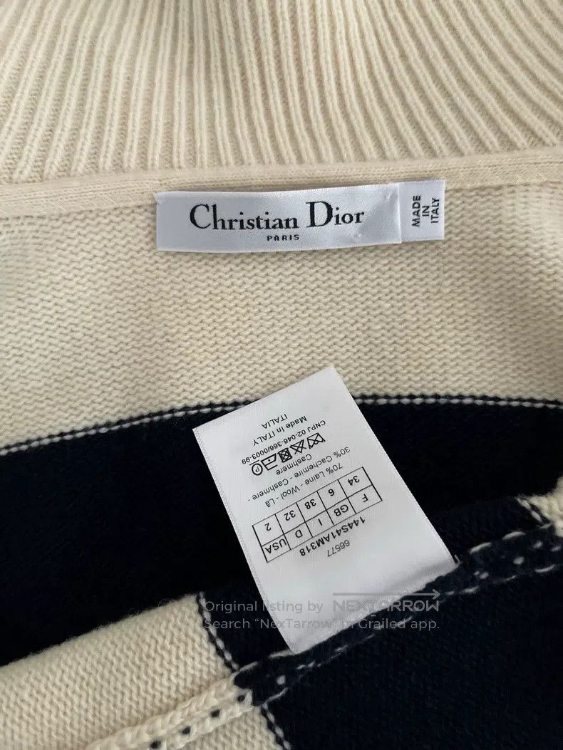 Dior Dior Navy-style striped knitted sweater Size XXS / US 00 / IT 34 - 3 Thumbnail