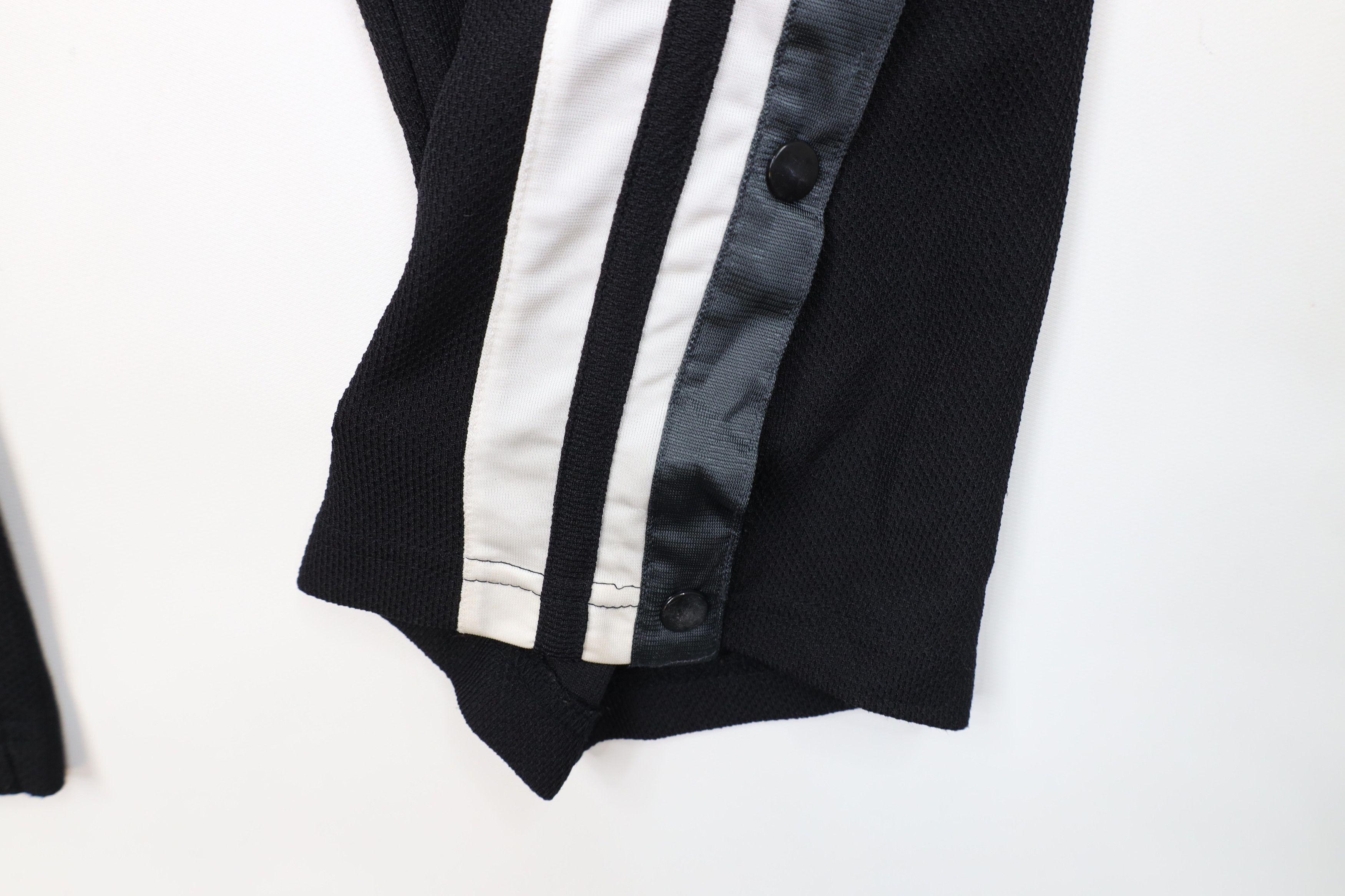 Vintage Vintage 90s Streetwear Knit Tearaway Wide Leg Pants Black Size US 38 / EU 54 - 6 Thumbnail