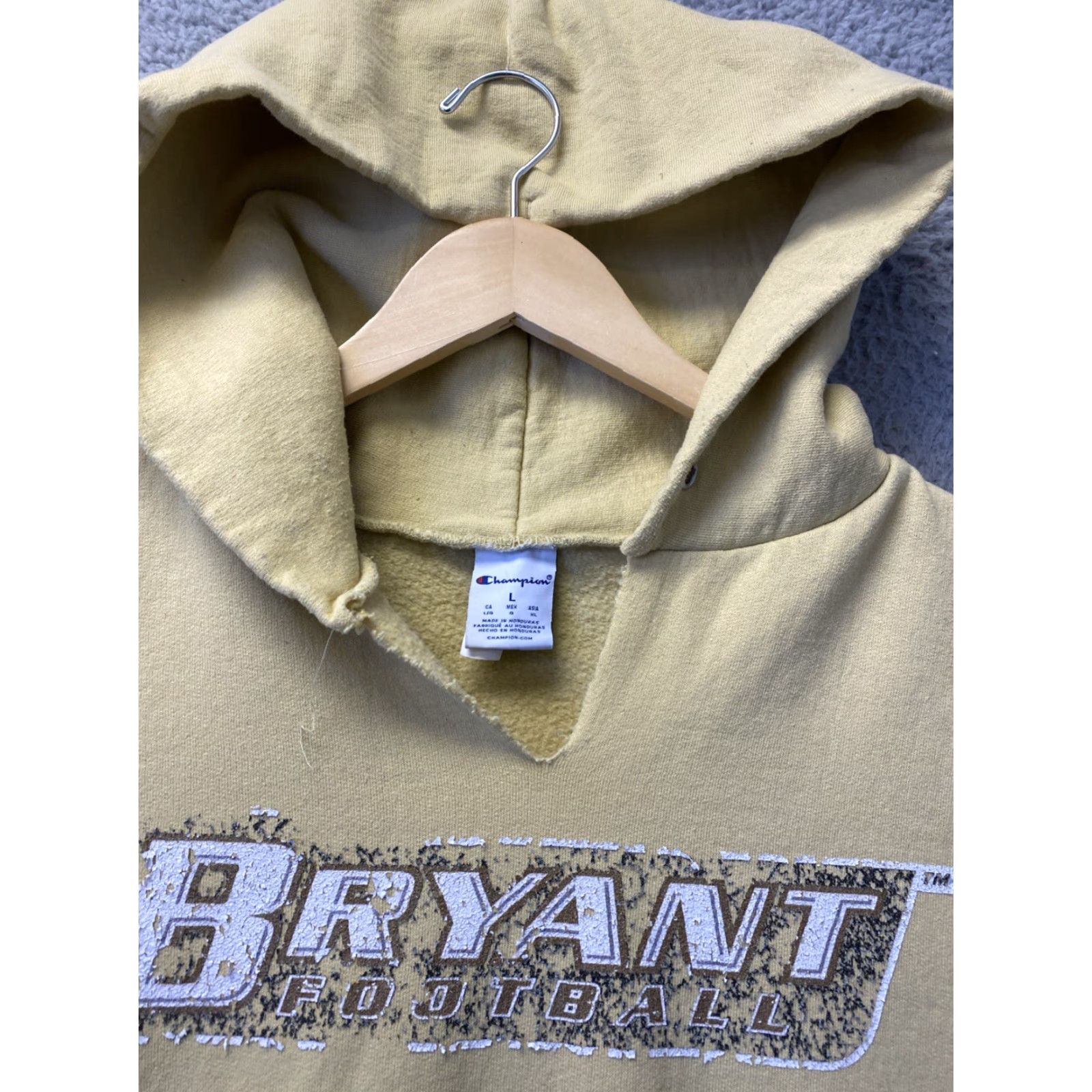 Champion Champion Faded Cotton Hoodie Sweatshirt L Women’s Bryant /156-1 Vintage Yes Logo Full Zip Hooded Pockets Sleeveless? Wait no. Size L / US 10 / IT 46 - 3 Thumbnail