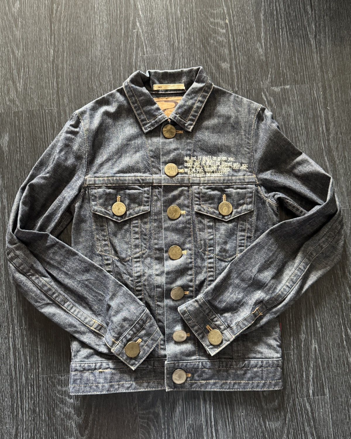 Beauty Beast Beauty:Beast Poem Denim Jacket Size US S / EU 44-46 / 1 - 1 Thumbnail