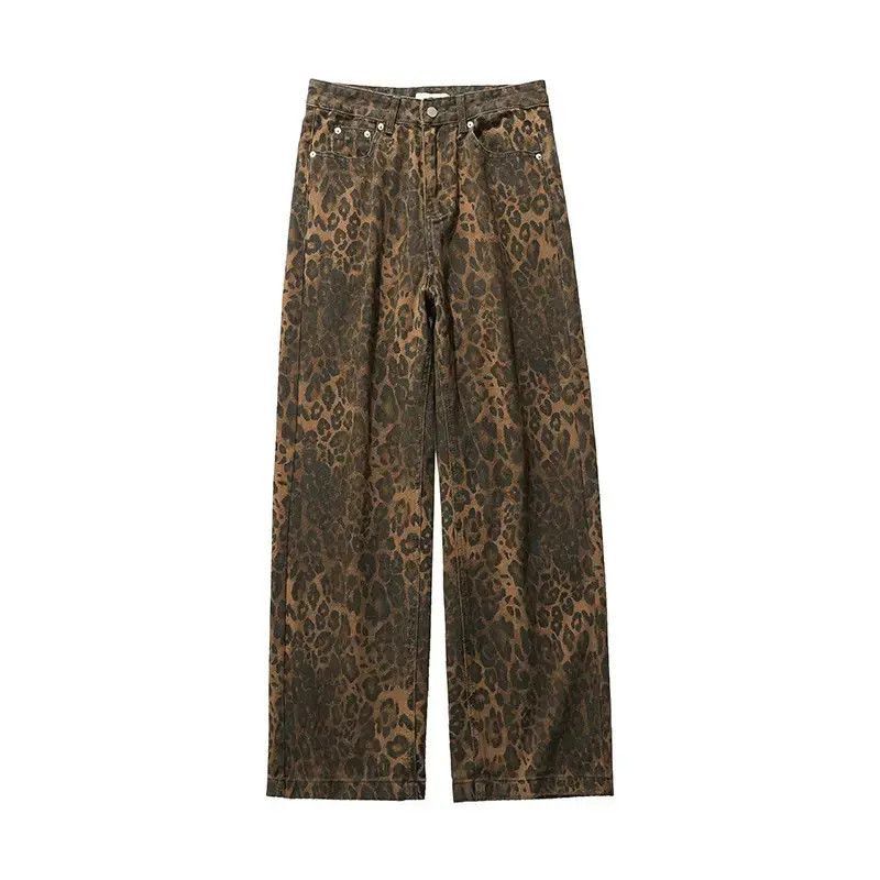 Japanese Brand leopard print wide leg jeans Size US 32 / EU 48 - 5 Thumbnail