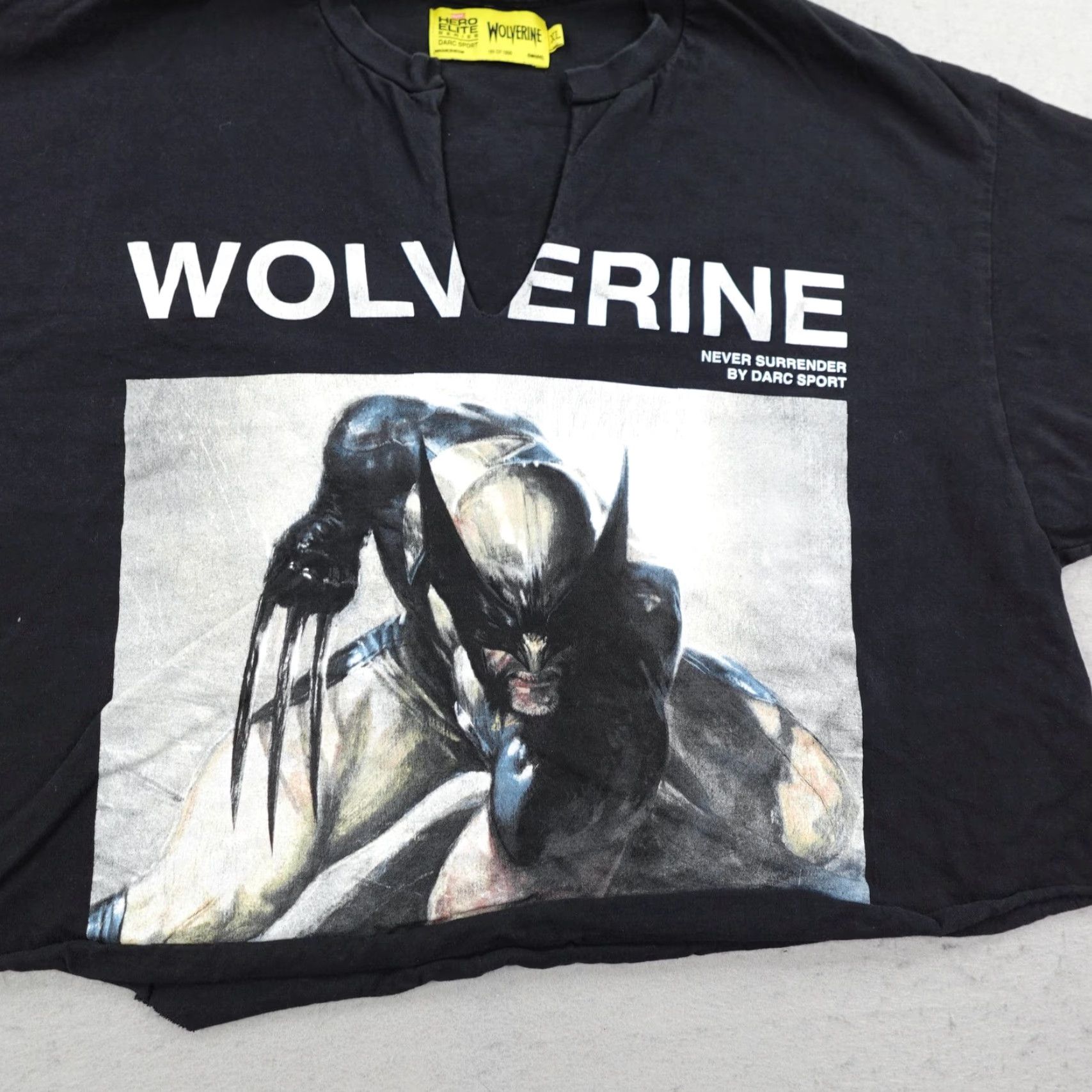 Darc Sport DARC SPORT Shirt XL Marvel Wolverine Black Hero Elite Series Cropped 164/1000 X-Men Graphic Print Mens Shirt Size US XL / EU 56 / 4 - 3 Thumbnail