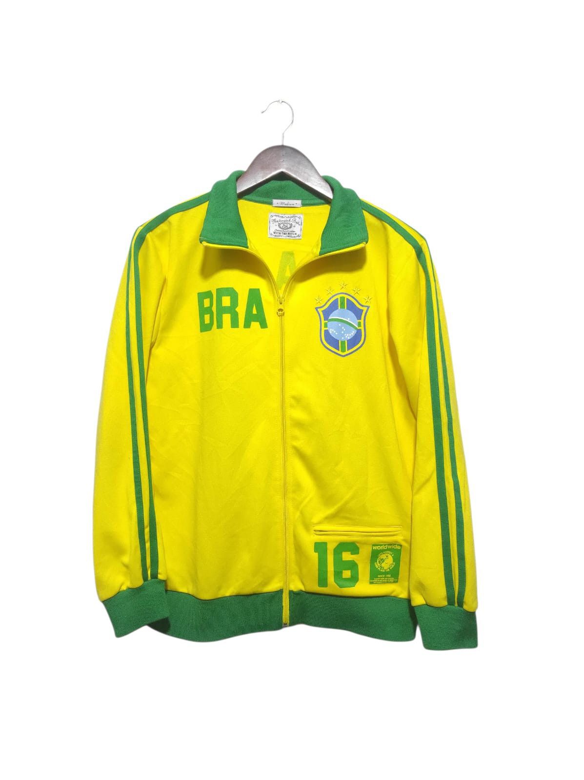 Sports Specialties Vintage World wide Brazil Tracktop Sweatshirt Size US M / EU 48-50 / 2 - 1 Thumbnail