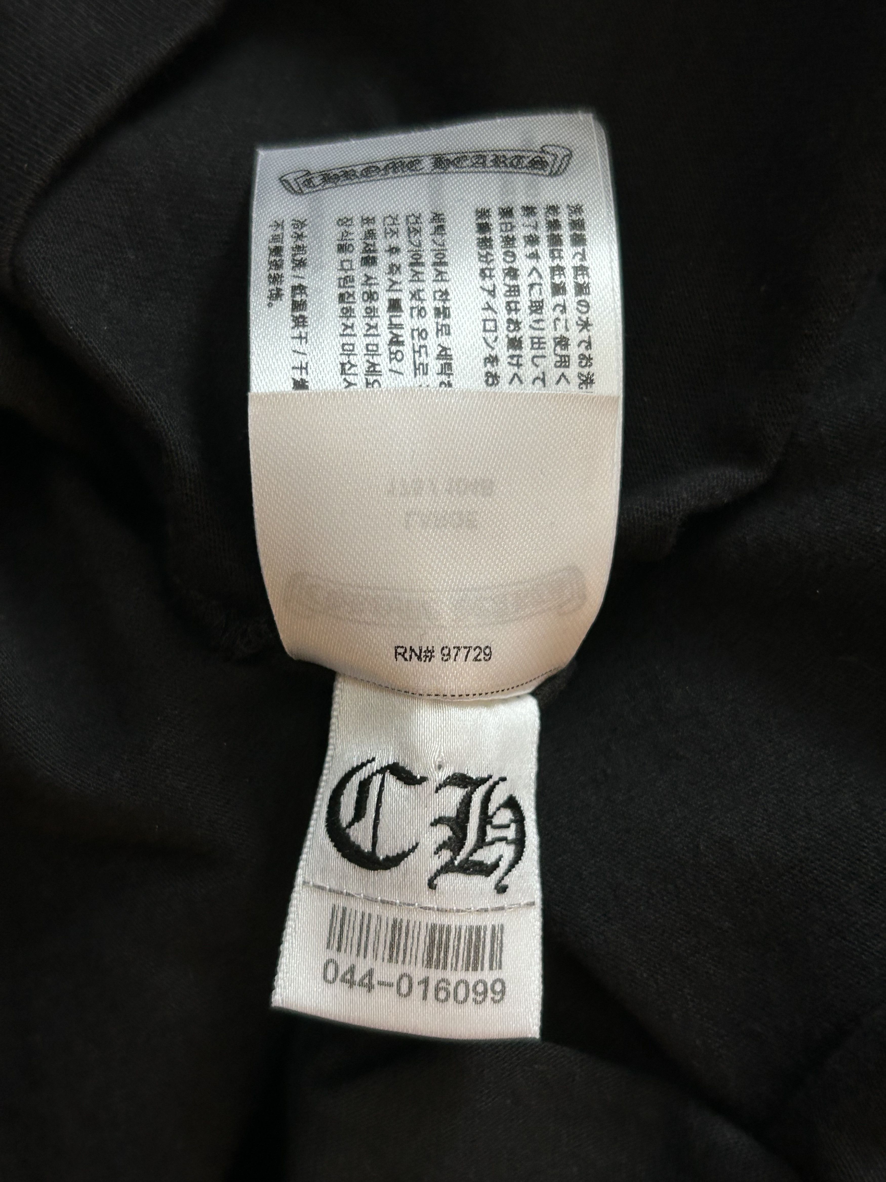 Chrome Hearts Chrome Hearts Black & White Neck Logo Longsleeve T-Shirt Size US L / EU 52-54 / 3 - 7 Thumbnail