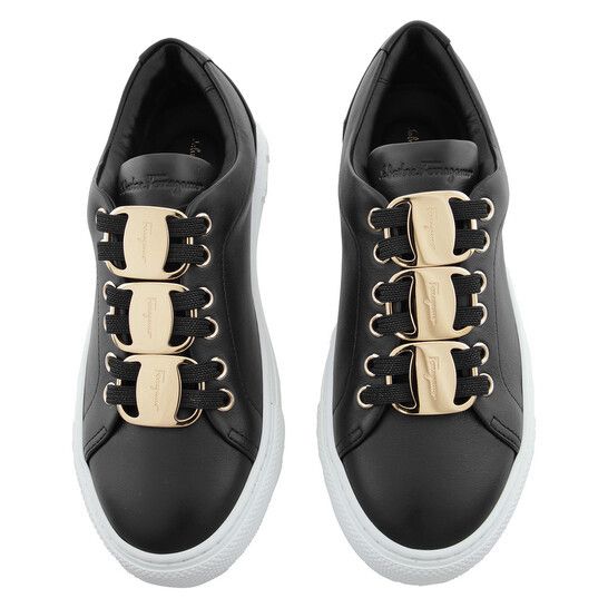 Salvatore Ferragamo o1y0426 Low-Top Sneakers in Black Size US 5 / IT 35 - 2 Thumbnail