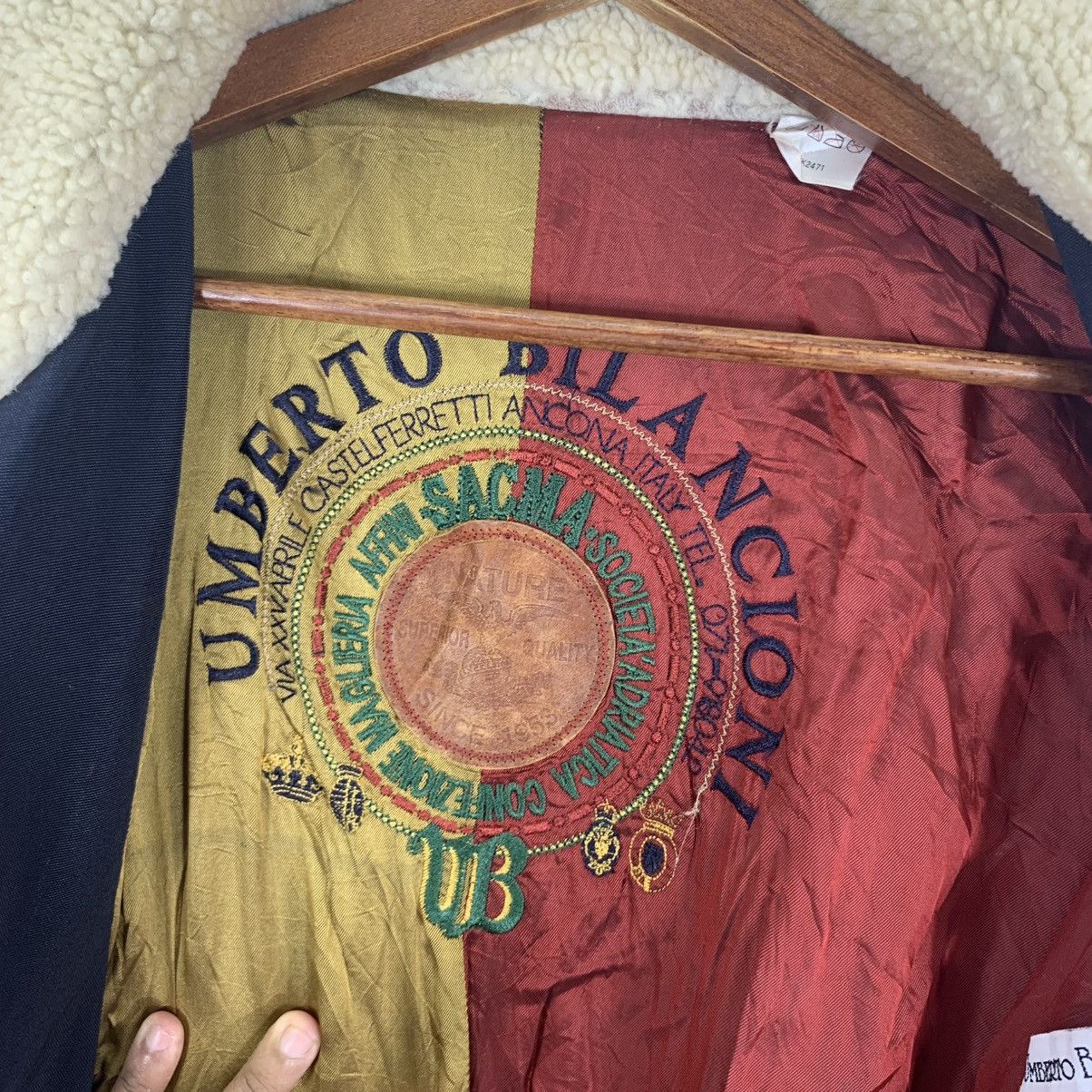 Designer 🔥⚡️DESIGNER UMBERTO BILANCIONI ITALY BOMBER JACKET Size US L / EU 52-54 / 3 - 12 Thumbnail