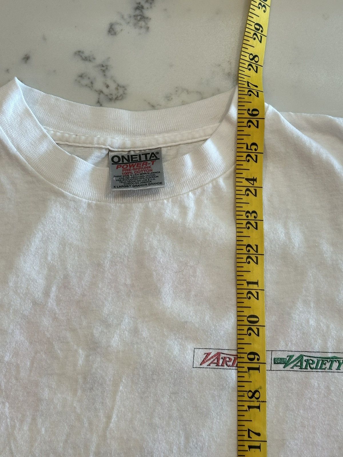 Vintage Vintage 1995 Variety Magazine Graphic T-Shirt L/XL Size US L / EU 52-54 / 3 - 8 Thumbnail