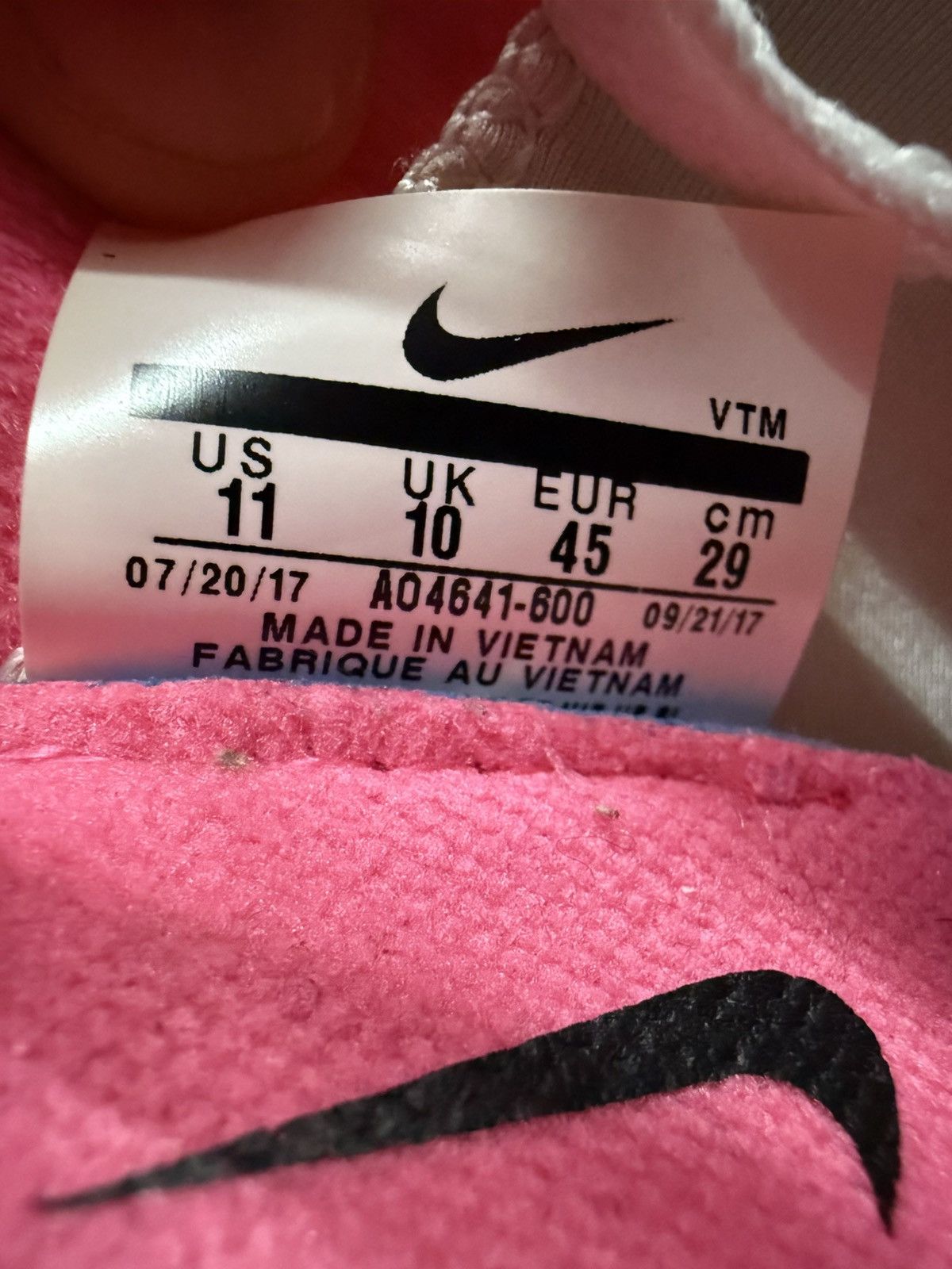Comme des Garcons × Nike 2018 Nike Air Max 180 Comme des Garcons Pink Size US 11 / EU 44 - 9 Thumbnail