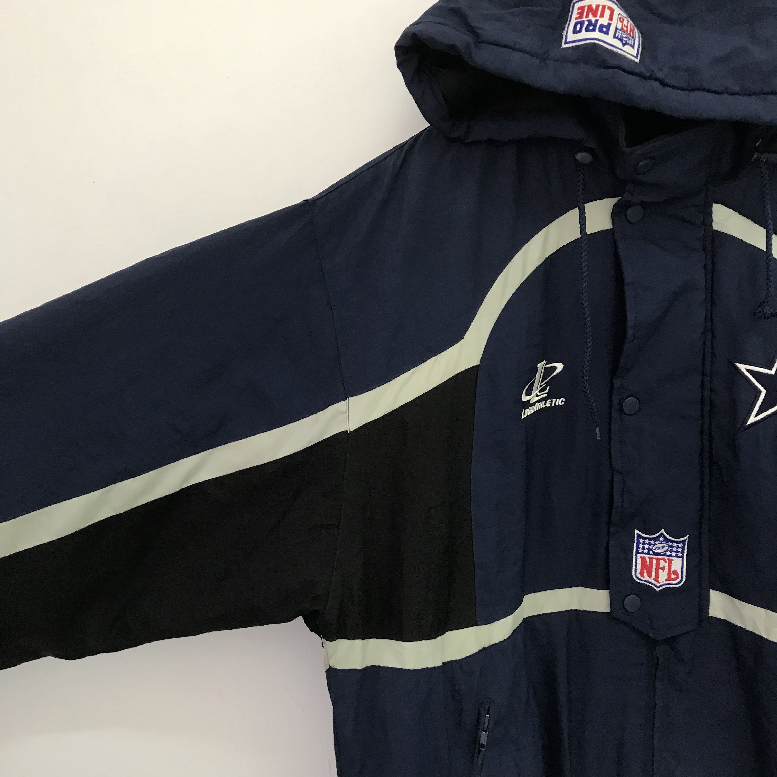 NFL Vintage 90s Dallas Cowboys NFL Bomber Jacket Football Size US L / EU 52-54 / 3 - 7 Thumbnail