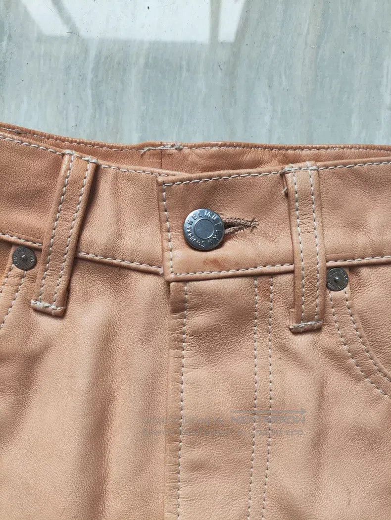 Helmut Lang Helmut Lang Sandy Leather Pants Showpiece Size US 28 / EU 44 - 3 Thumbnail
