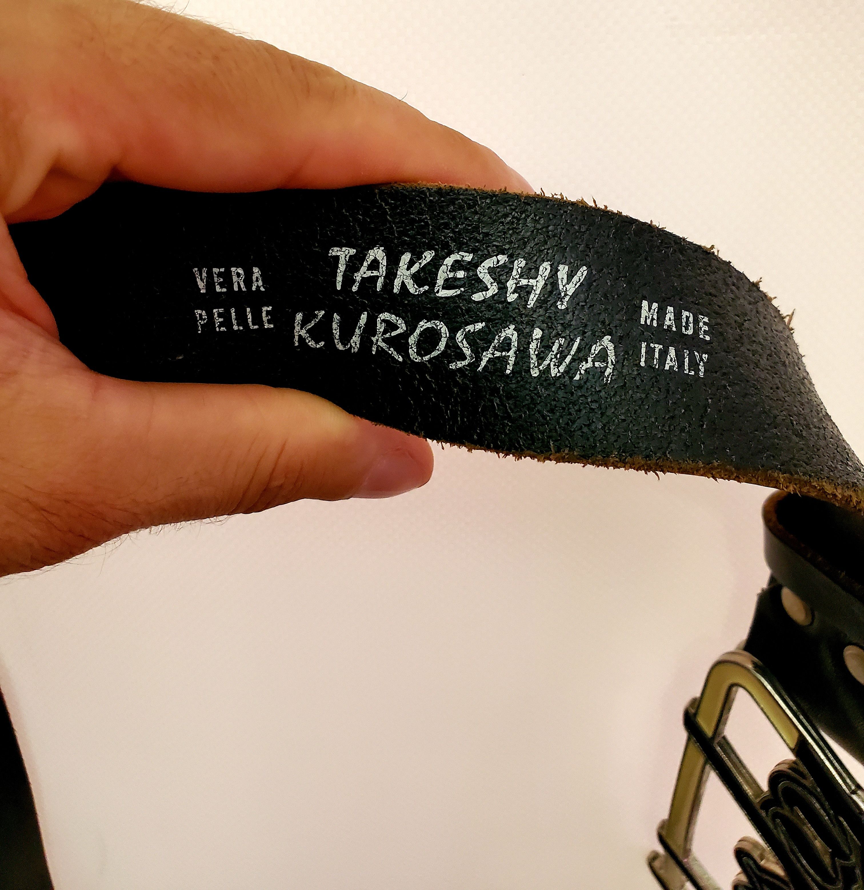 Japanese Brand × Vintage Vintage Takeshy kurosawa Buckle with Leather Men Belt Size ONE SIZE - 3 Thumbnail
