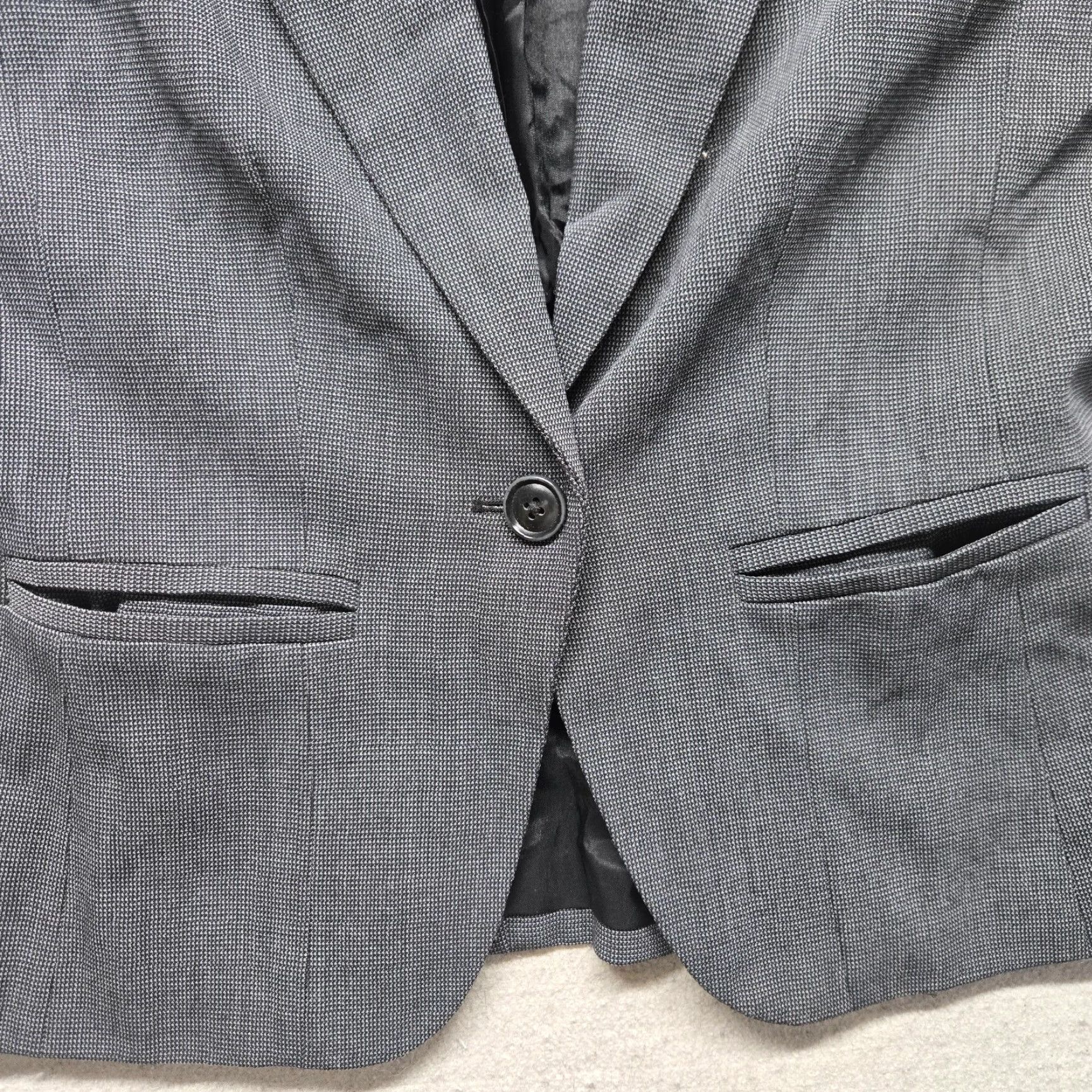 Vintage Rafaella Grey Blazer Suit Jacket Women Size 6 Regular Size M / US 6-8 / IT 42-44 - 3 Thumbnail