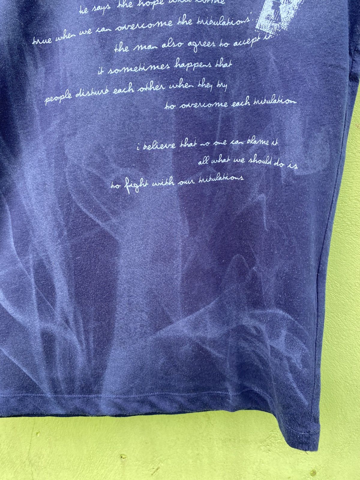 Japanese Brand Nicole Selection Dark Navy Smoke Style Subtle Artsy Design Size US M / EU 48-50 / 2 - 6 Thumbnail