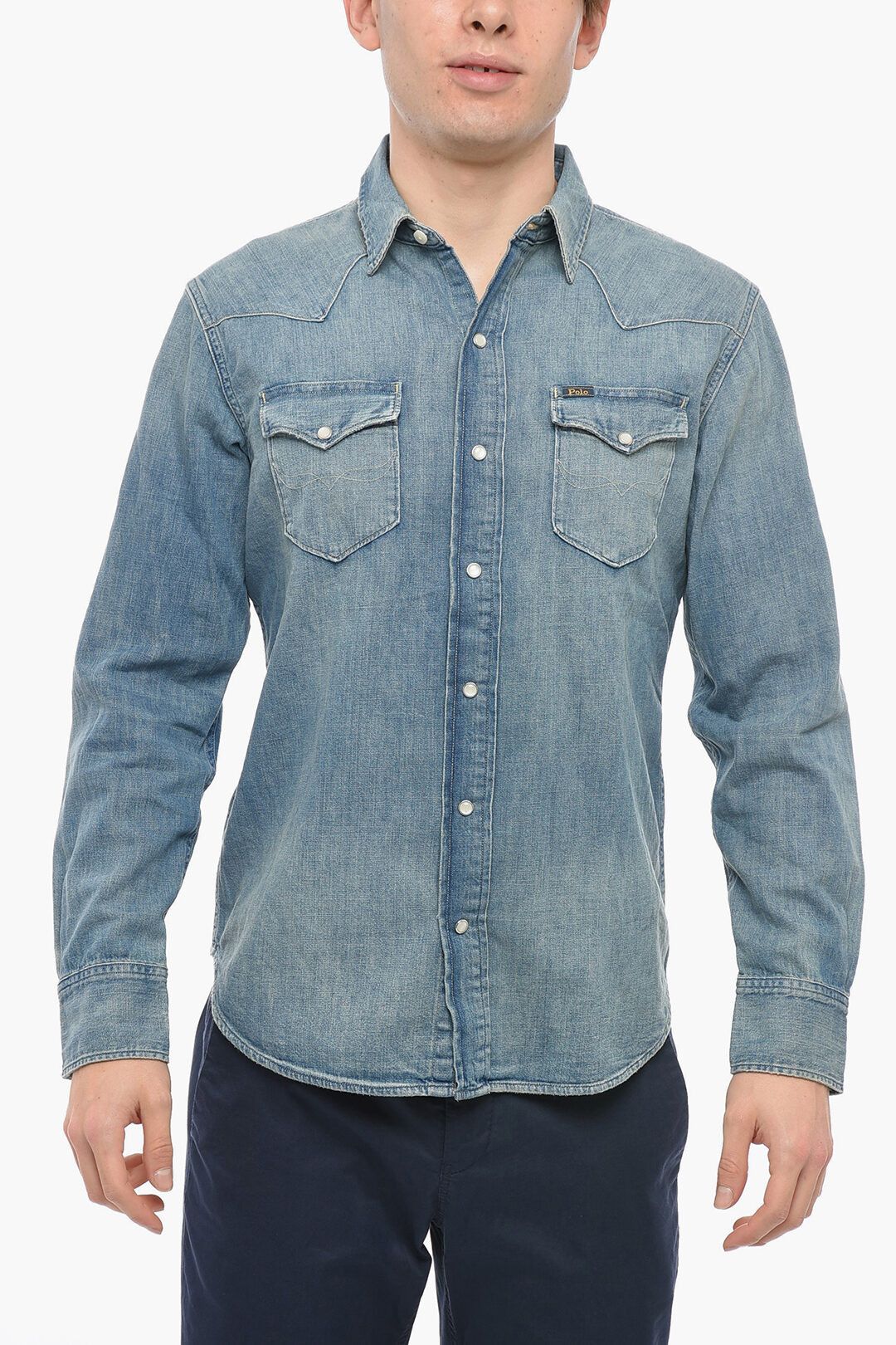 Polo Ralph Lauren o1s22i1n0125 Denim Shirt in Light Blue Size US L / EU 52-54 / 3 - 1 Thumbnail