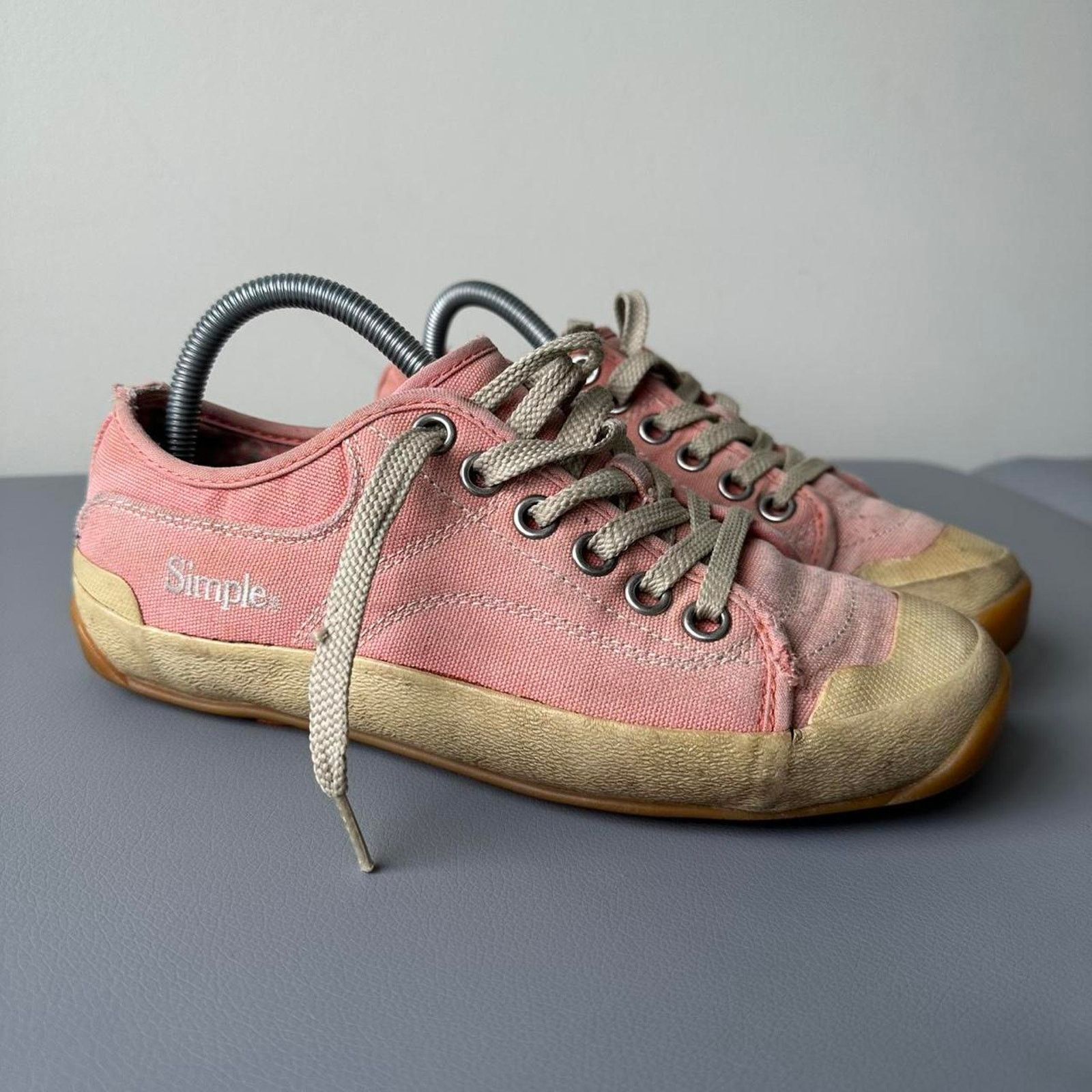 Vintage Vintage thrashed faded pink simple shoes Size US 8.5 / IT 38.5 - 2 Thumbnail