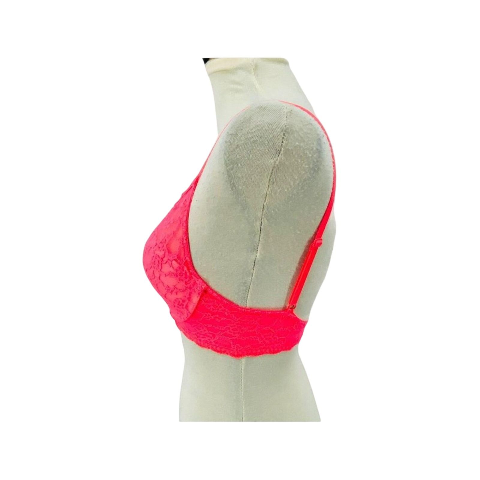 Victoria's Secret Victoria Secret Bright Pink Lined Demi 32D Size ONE SIZE - 4 Thumbnail