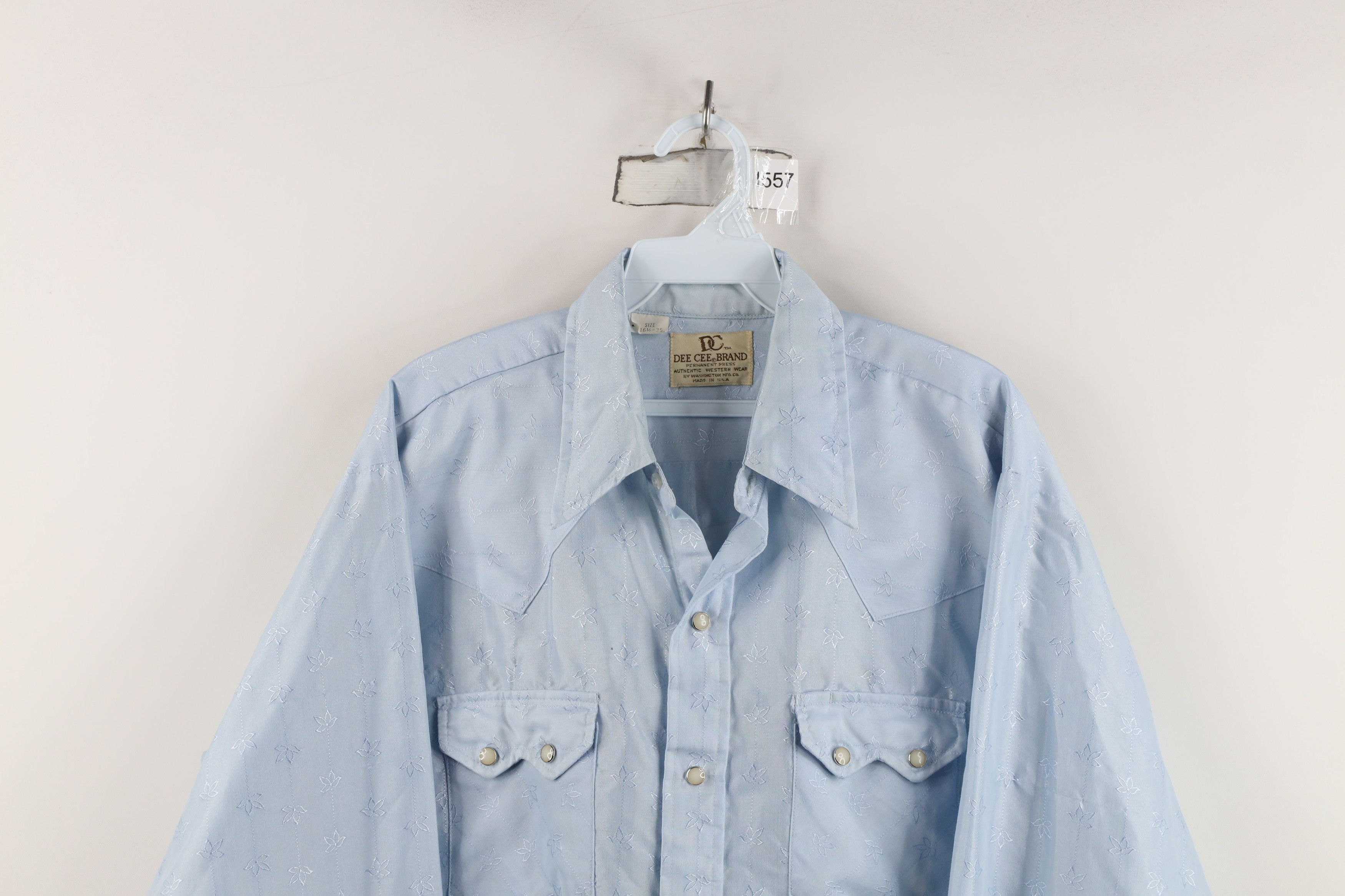 Vintage Vintage 70s Rockabilly Flower Western Button Shirt US Size US M / EU 48-50 / 2 - 2 Thumbnail
