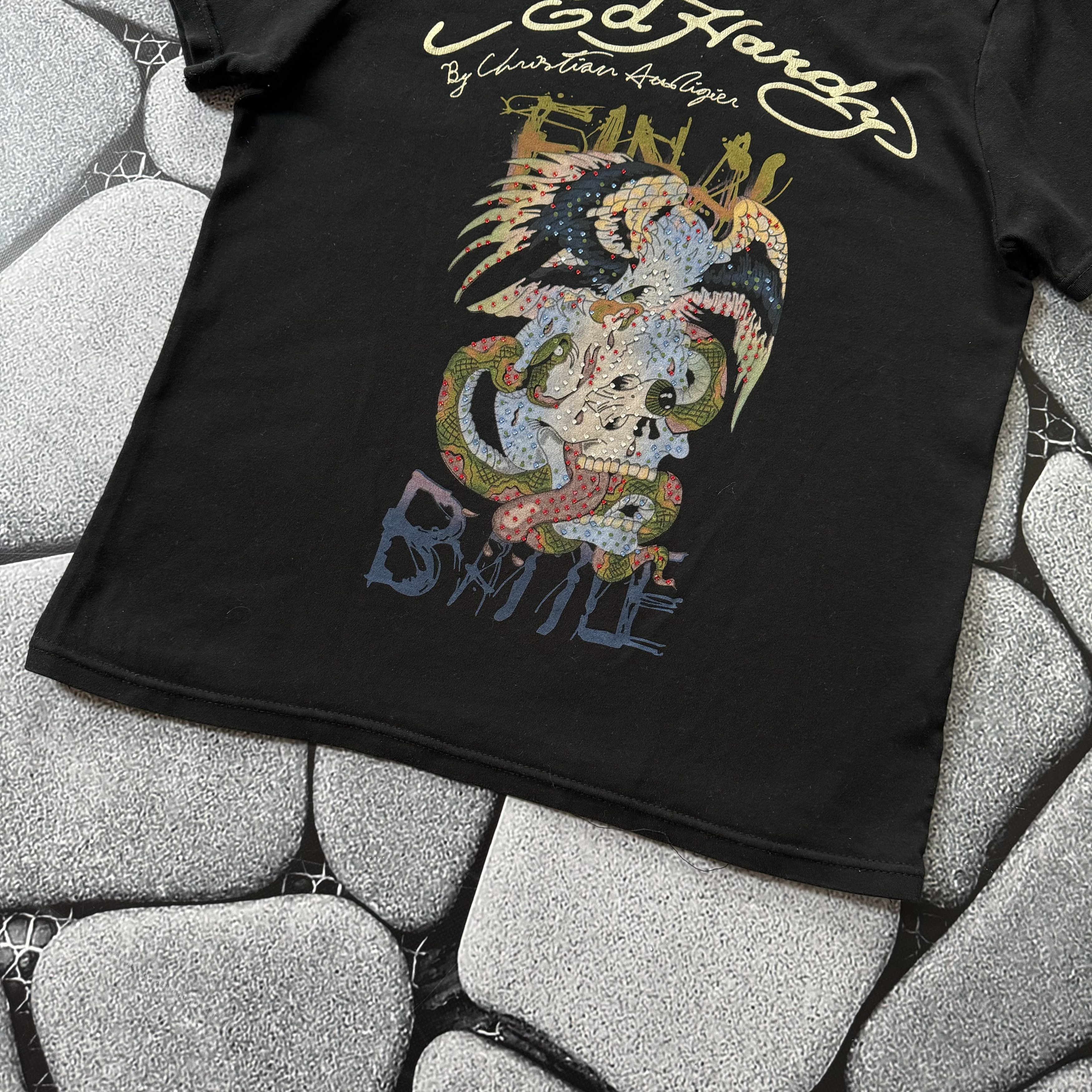 Christian Audigier × Ed Hardy ED HARDY VINTAGE CHRISTIAN AUDIGIER T SHIRT Size XL / US 12-14 / IT 48-50 - 5 Thumbnail