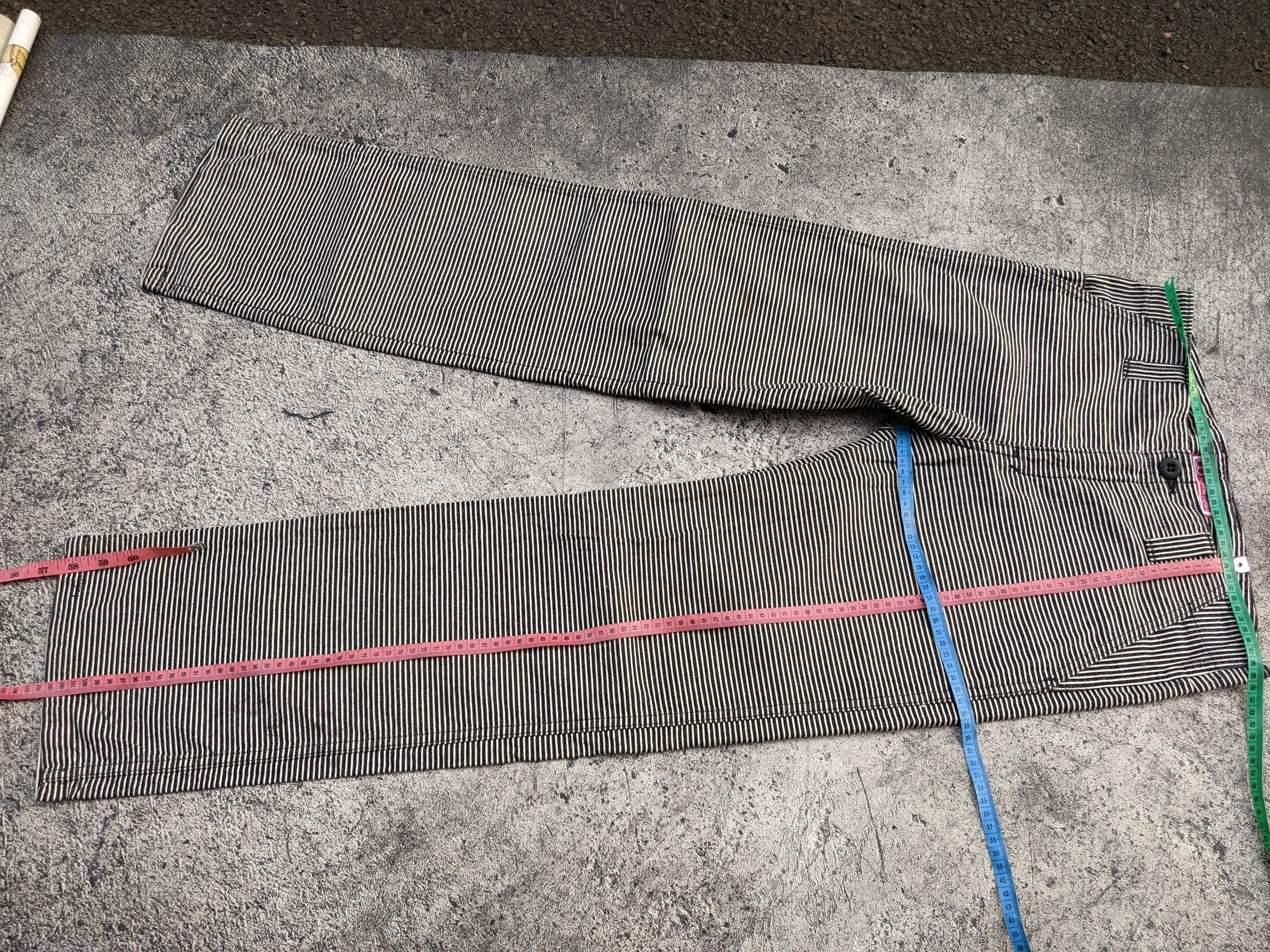 Japanese Brand × Johnbull John Bull Kojima Factory Japan Prisoner Hickory Stripe Pants Size 30" / US 8 / IT 44 - 10 Thumbnail
