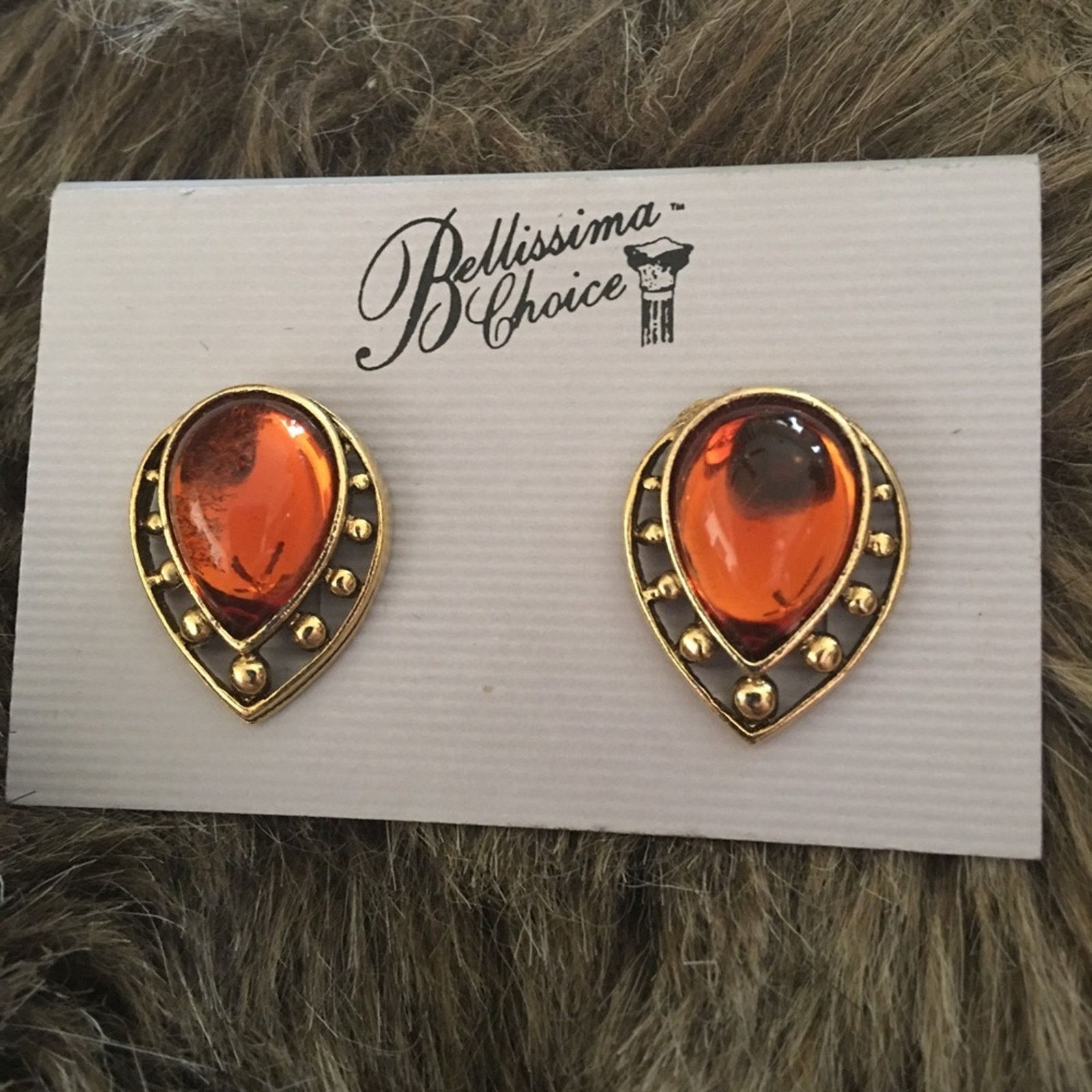 Jewelry Vintage Bellissima Choice faux amber earrings Size ONE SIZE - 2 Thumbnail