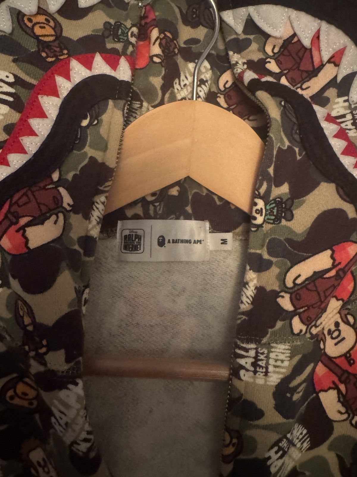 Bape Bape x Ralph breaks the internet shark hoodie Size US M / EU 48-50 / 2 - 4 Thumbnail