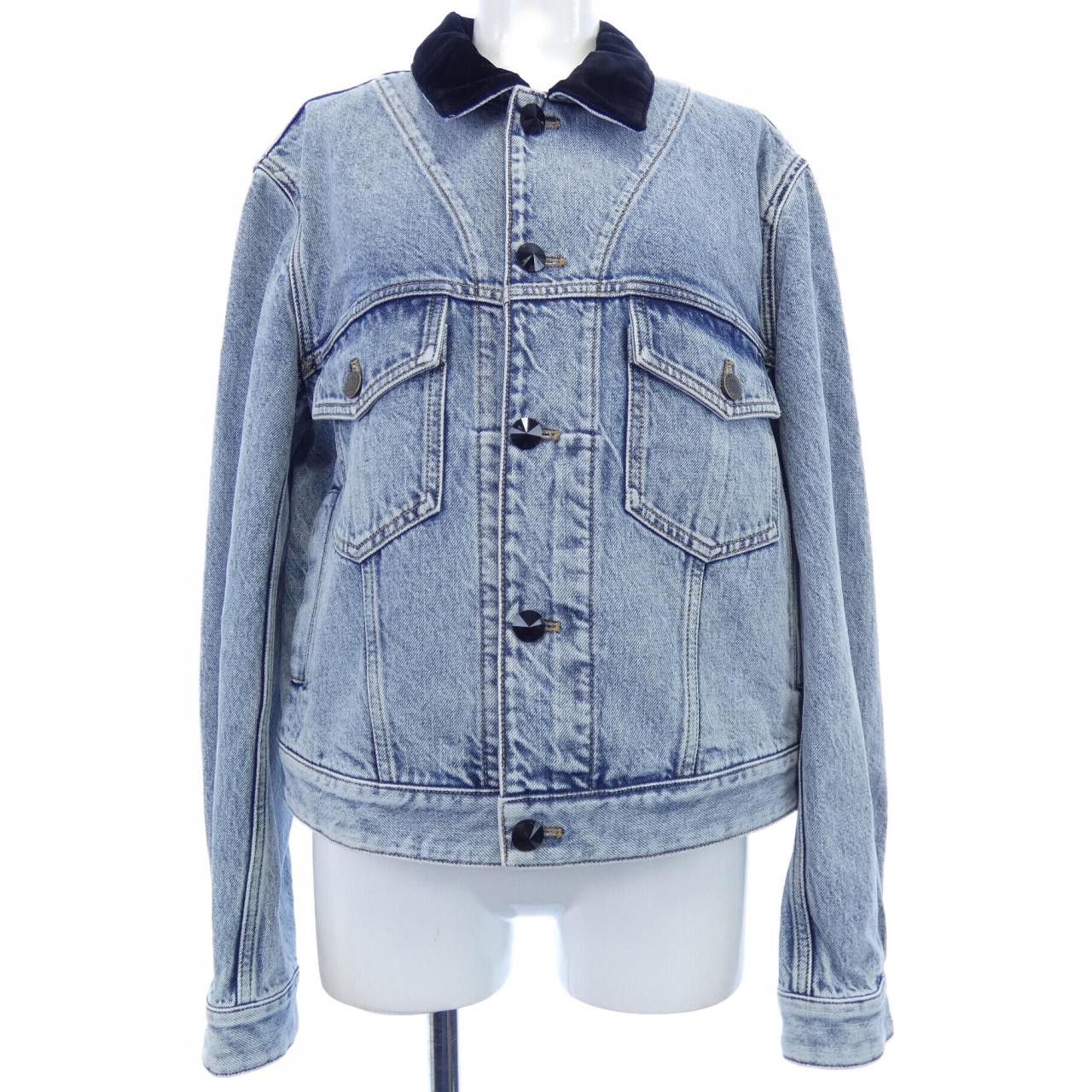 Louis Vuitton Louis Vuitton Louis Vuitton Denim Jacket Denim Outerwear FQJA31EFY DUTY FREE for USA Size ONE SIZE - 1 Thumbnail