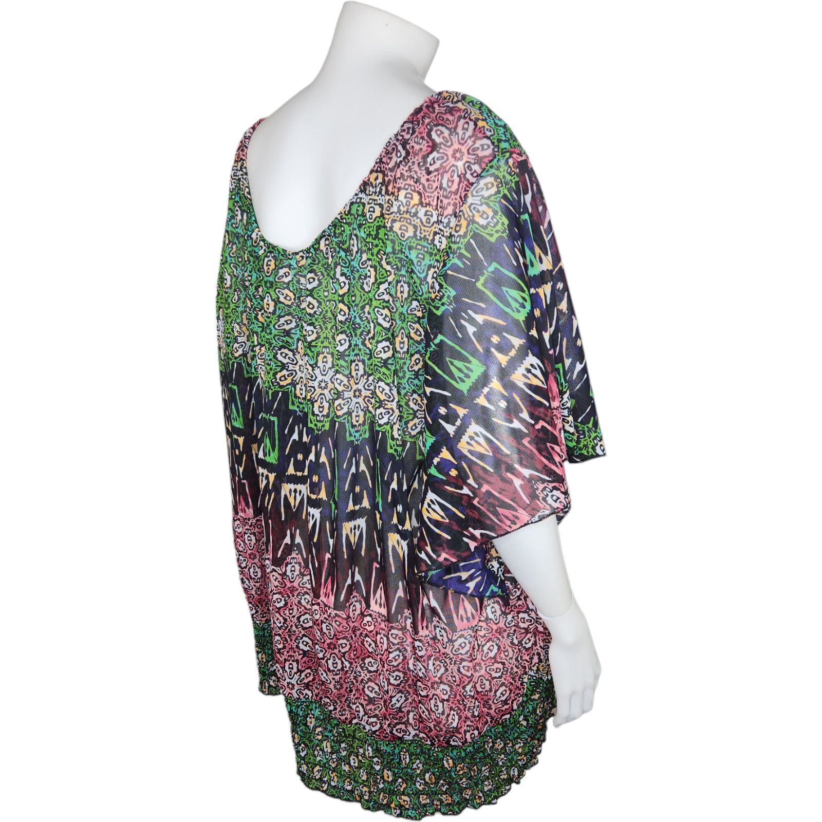 Other Lane Bryant Womens 26/28 Bell Sleeve Smocked Hem Blouse NWT Size 4XL / US 24-26 - 10 Thumbnail