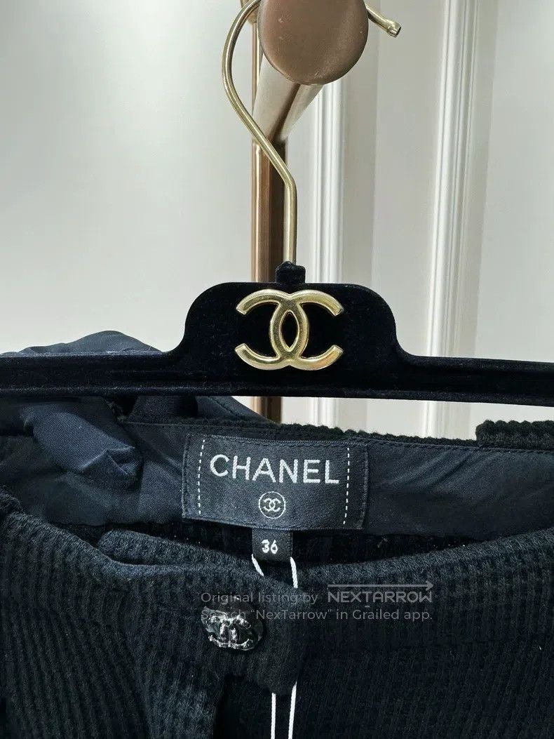 Chanel Chanel Vacation Series Black Waffleg Pants Size 24" / US 00 / IT 34 - 3 Thumbnail