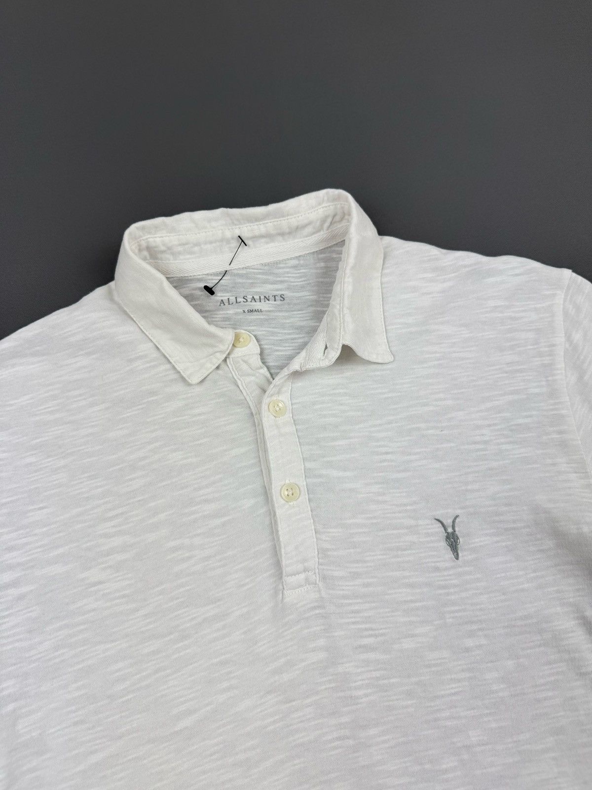 Allsaints AllSaints Basic White Soul Polo Size US XS / EU 42 / 0 - 4 Thumbnail