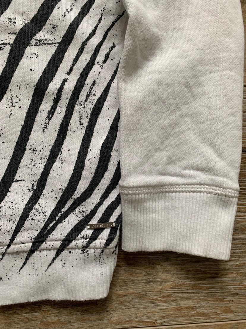 Diesel VTG BALENCIAGA STYLE DIESEL ZEBRA CROPPED SWEATER Size XS / US 0-2 / IT 36-38 - 7 Thumbnail