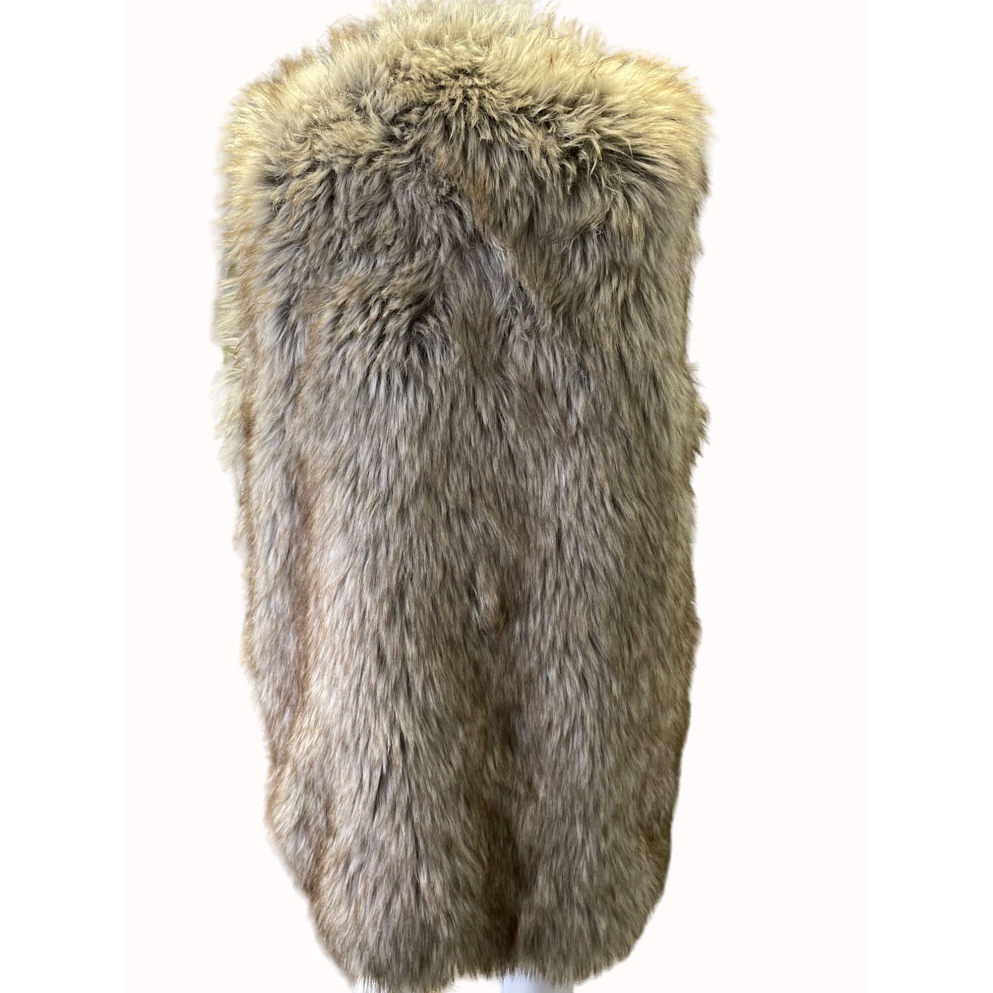 Rachel Zoe Rachel Zoe Women's Faux Fur Vest Brown/Gray Size M SKU 5746 Size M / US 6-8 / IT 42-44 - 4 Thumbnail