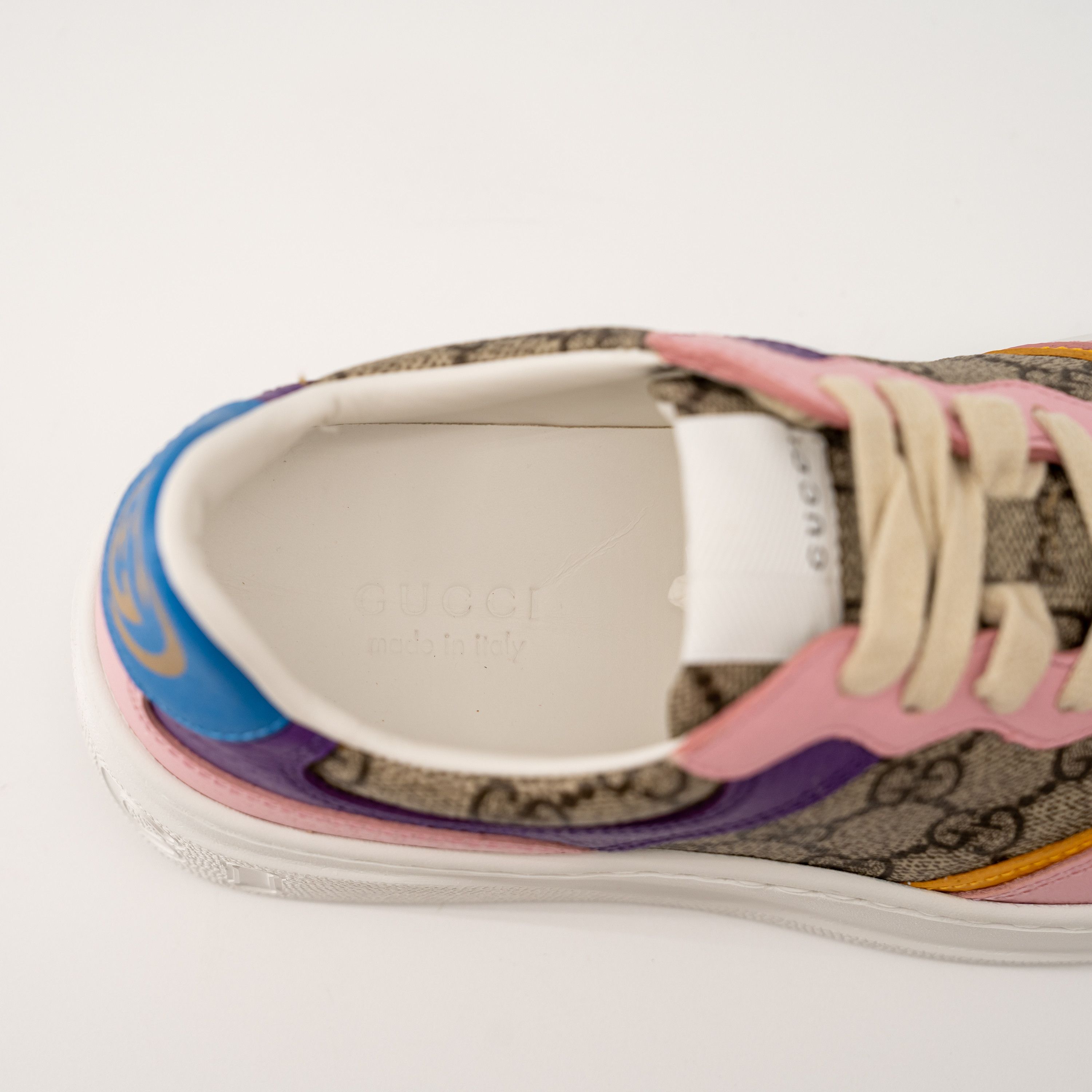 Gucci 40.5G Gucci Chunky B Pink Beige GG Sneakers Blue Purple Size US 10.5 / IT 40.5 - 6 Thumbnail