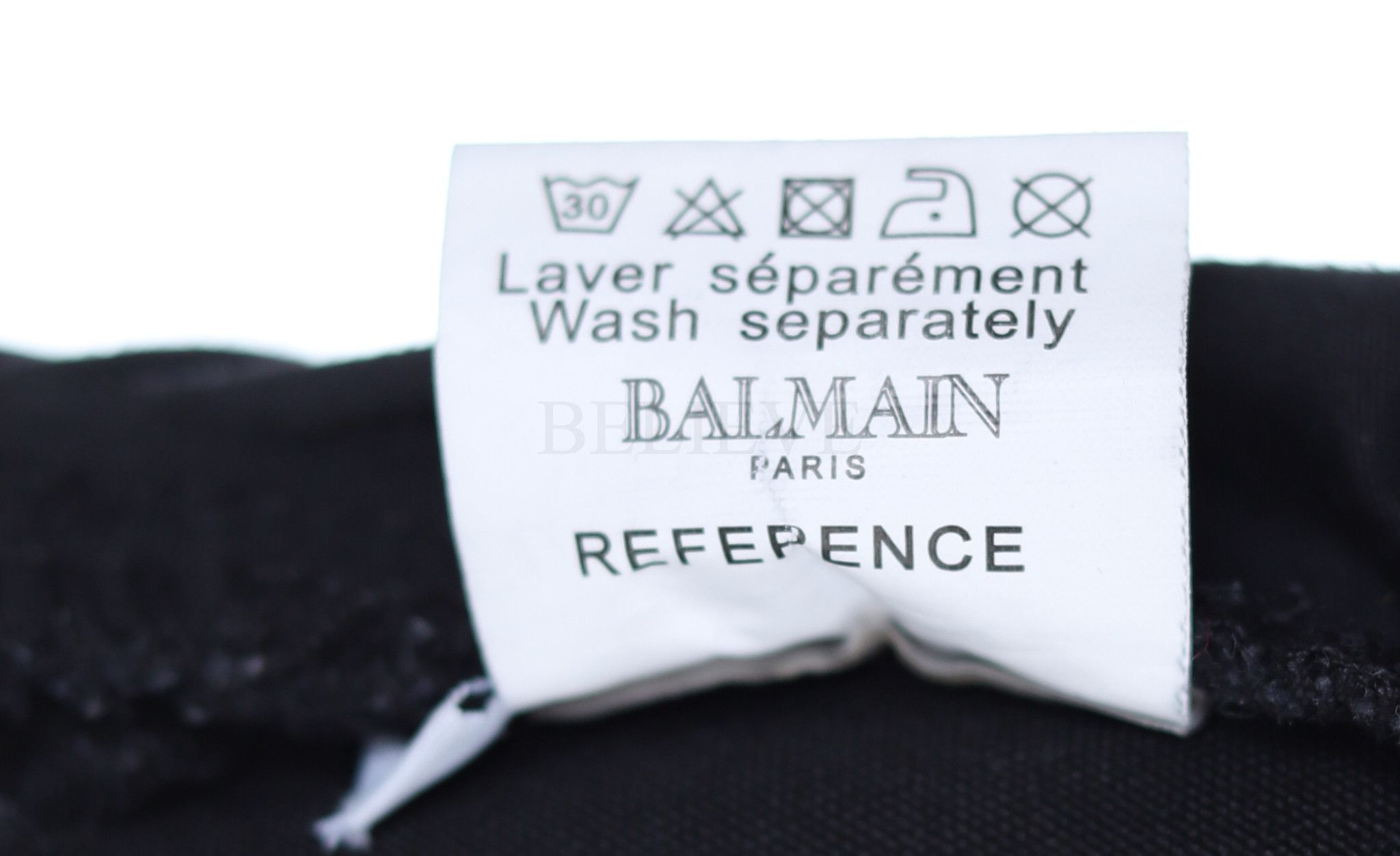 Balmain BALMAIN JEANS BIKER BLACK LOGO PANTS 137 Size US 36 / EU 52 - 9 Thumbnail