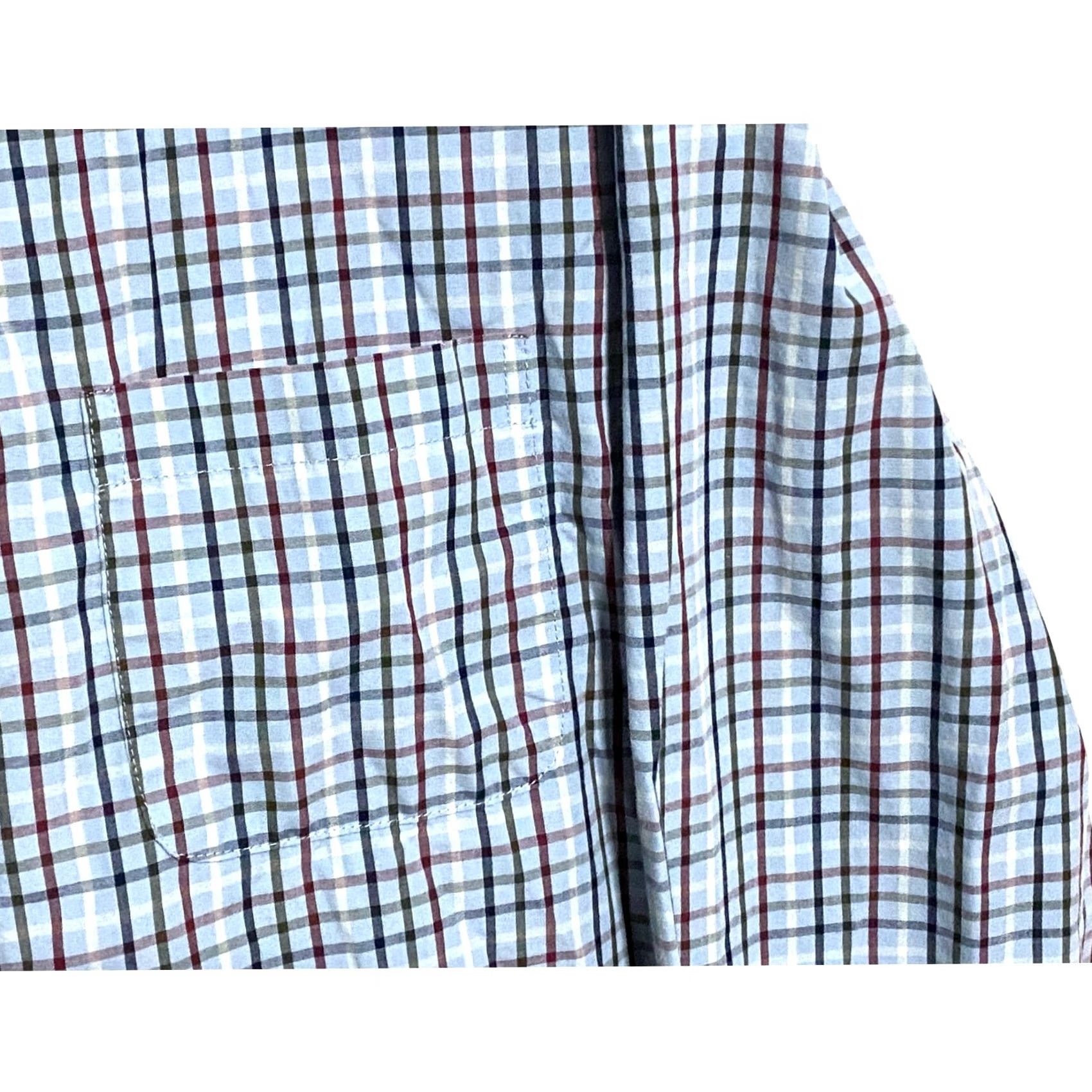 Arrow Arrow Plaid Button-Down Long Sleeve Shirt Mens L Blue Classic Preppy Business Casual Shirt Size US L / EU 52-54 / 3 - 3 Thumbnail