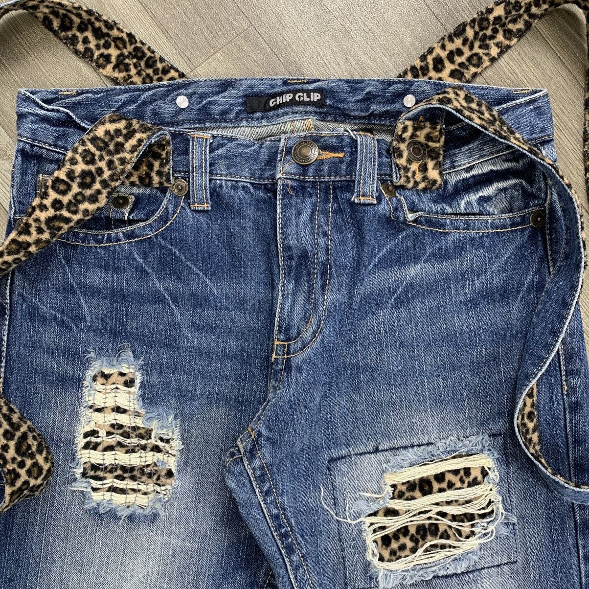 If Six Was Nine × Japanese Brand × Le Grande Bleu (L.G.B.) Ifsixwasnine Style💥Chip Clip Leopard Distressed Faded Jeans Size US 29 - 4 Thumbnail