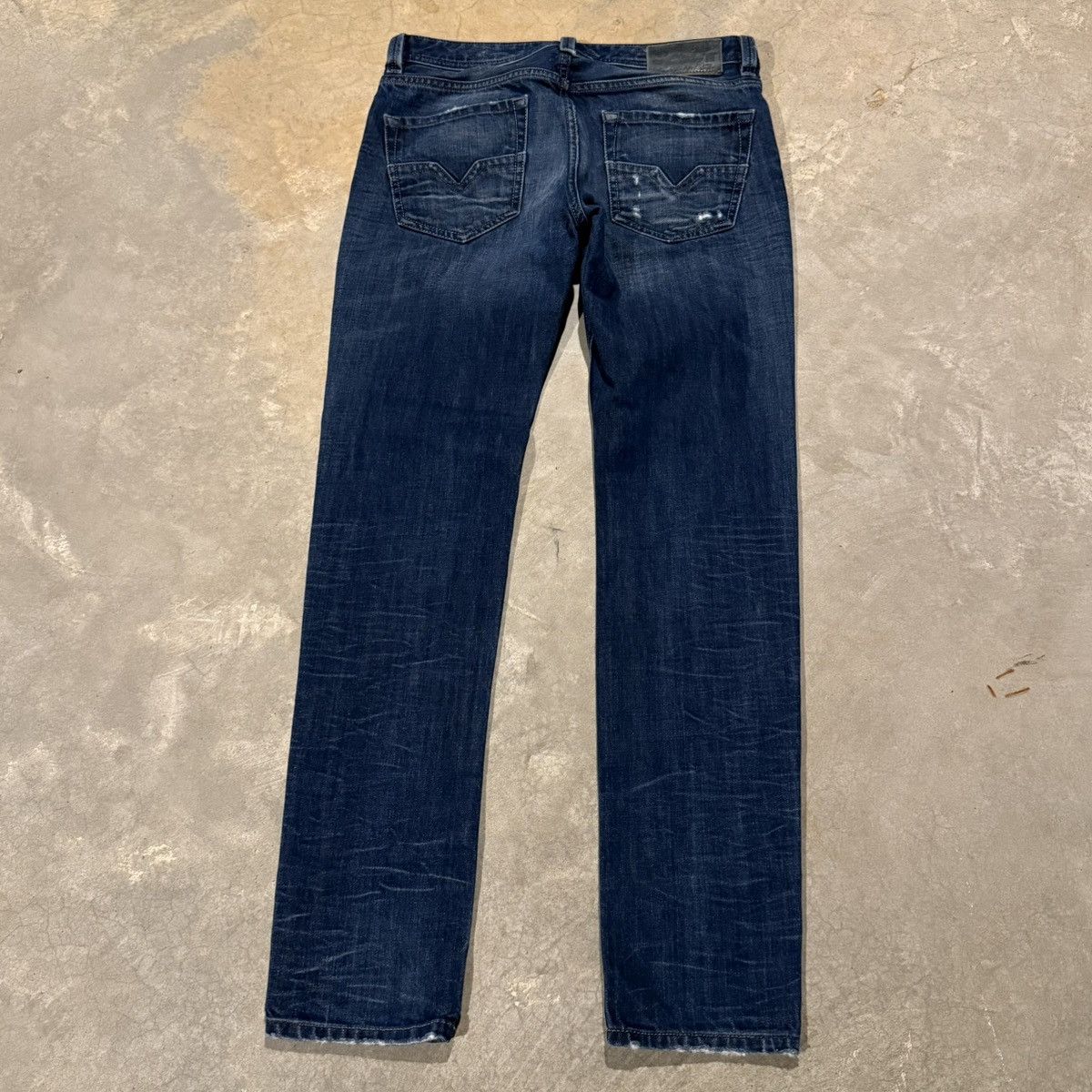 Diesel Vtg Diesel Larkee Faded Distressed Straight Leg Jeans Y2K Size US 28 / EU 44 - 10 Thumbnail