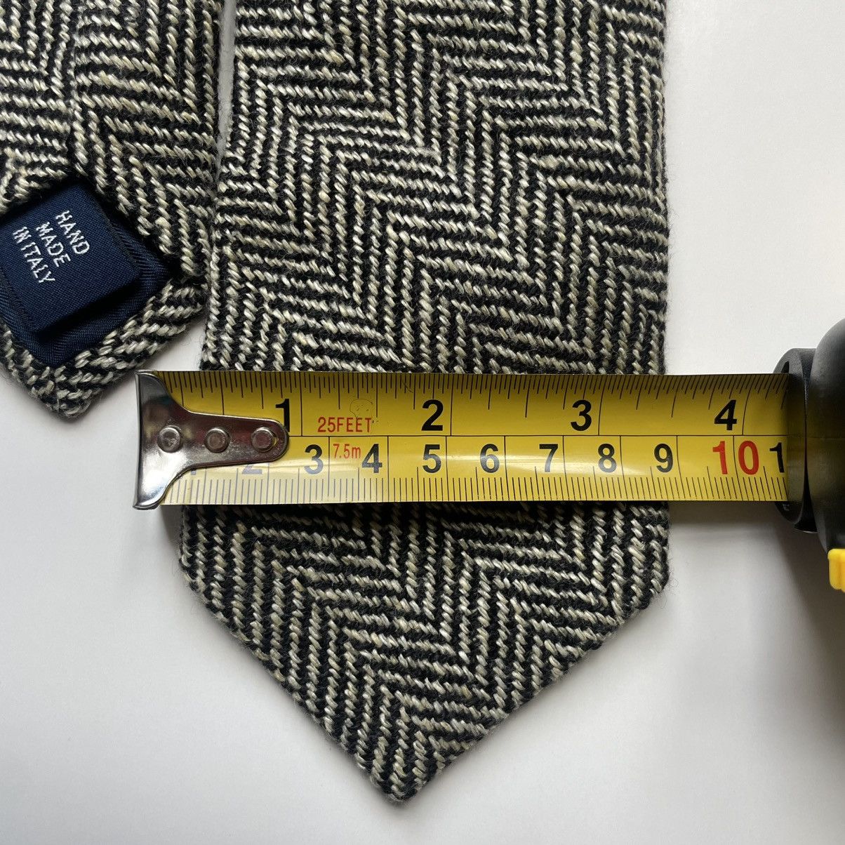 Polo Ralph Lauren Ralph Lauren Black and White Classic Wool Tie Size ONE SIZE - 7 Thumbnail