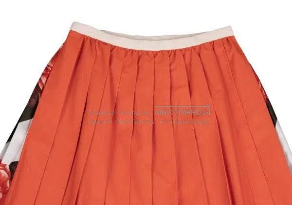 Comme des Garcons Comme des Garcons size S Red retro pattern pleated overski Size 23" - 4 Thumbnail