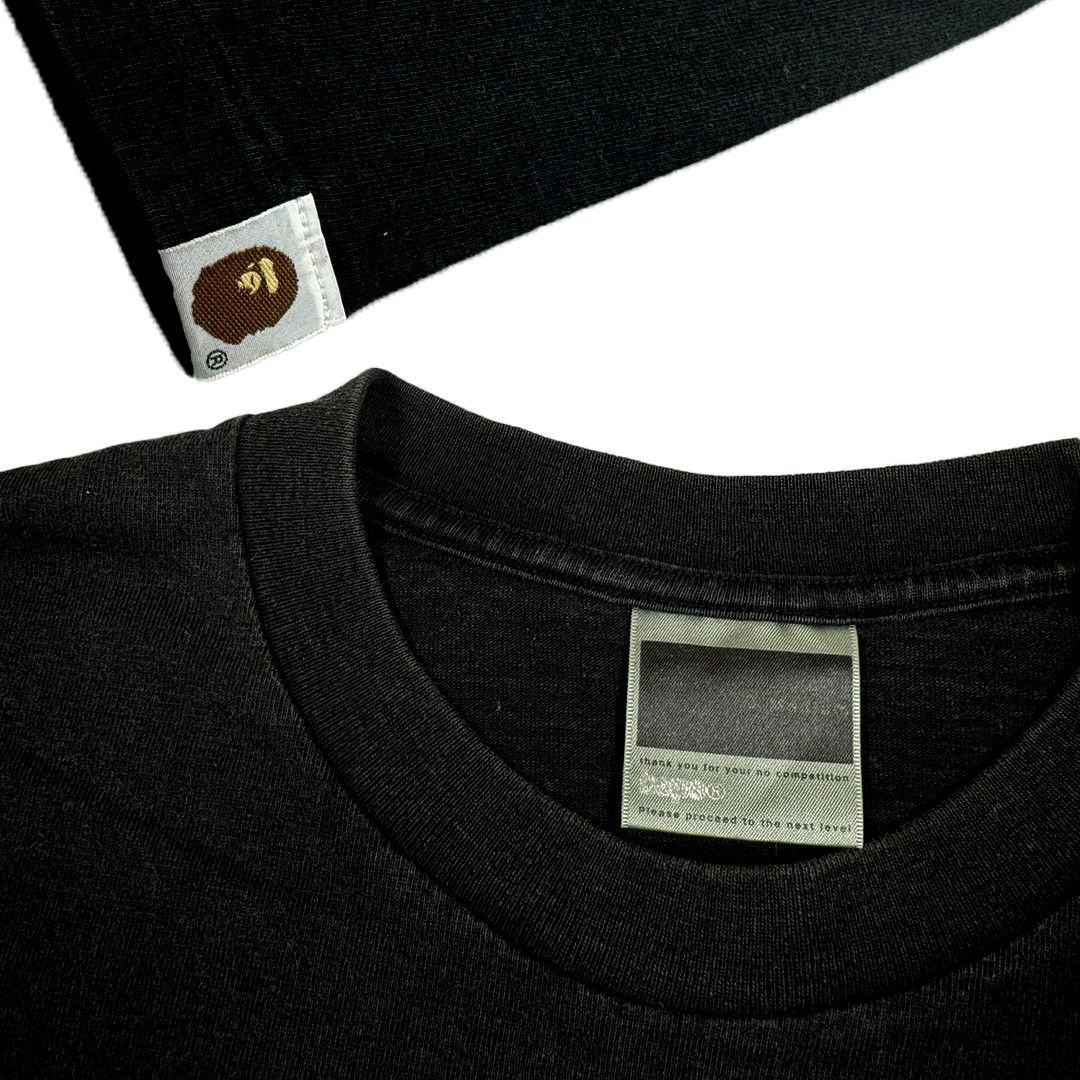 Bape Bape - Green Music Notes Spellout Logo Tshirt - Black - M Size US M / EU 48-50 / 2 - 4 Thumbnail